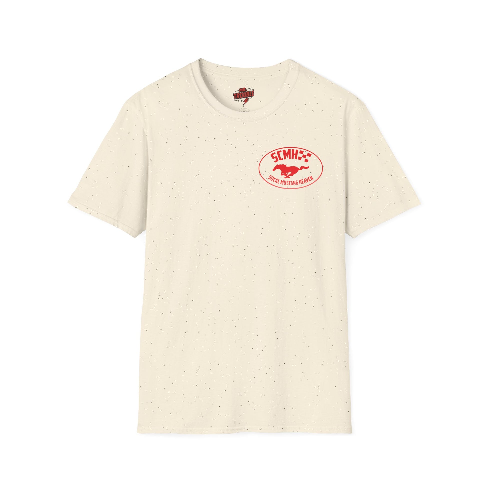Mr. Trouble SoCal Mustang Heaven T-Shirt, Unisex T-Shirt, Vintage Style Tee, Horse Lover Gift, Car Enthusiast Apparel, Horse Racing Shirt