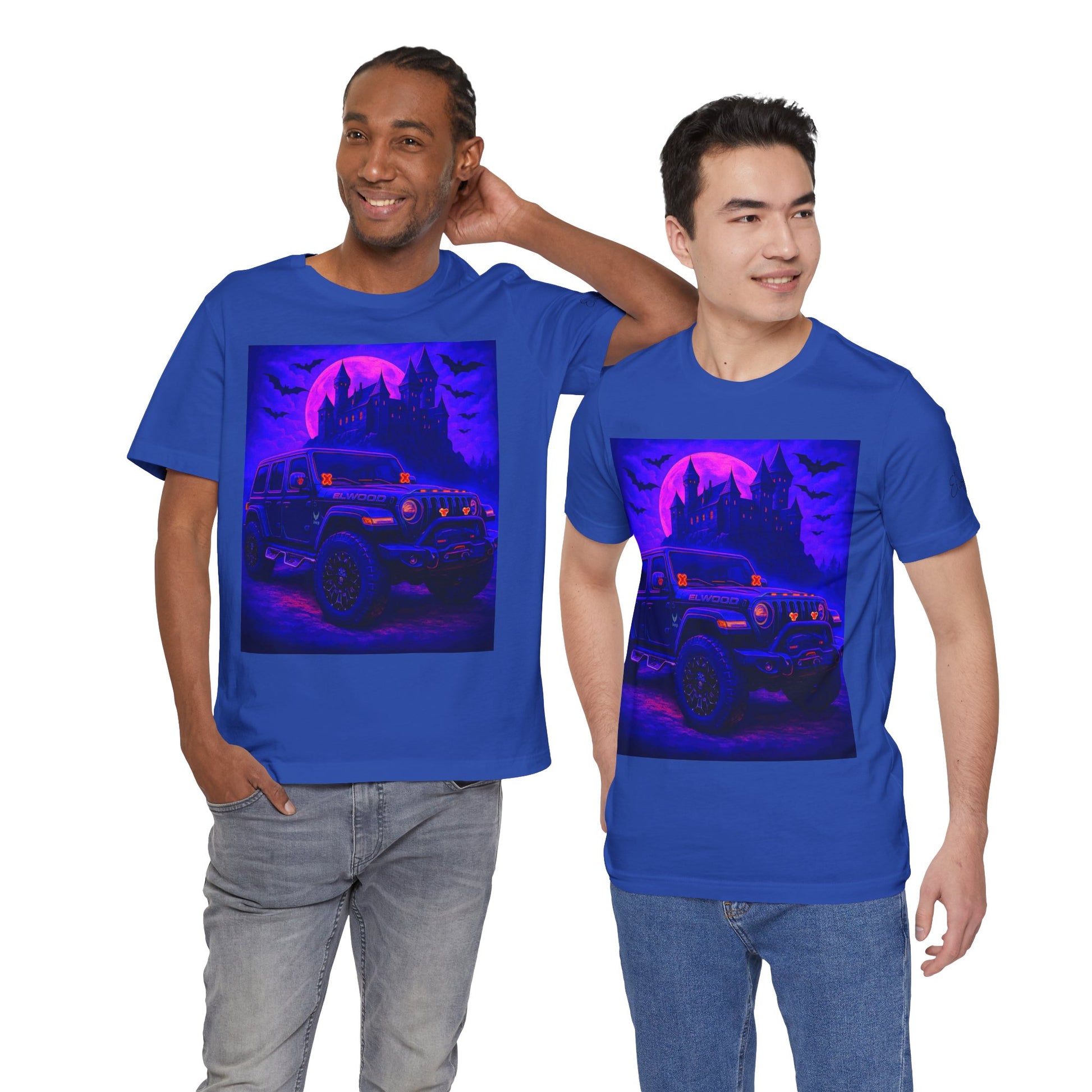 Elwood Jeep Adventure Tee - Perfect for Halloween, Road Trips, Outdoor Enthusiasts, Gift for Him or Her, Jeep Lovers, Casual Style