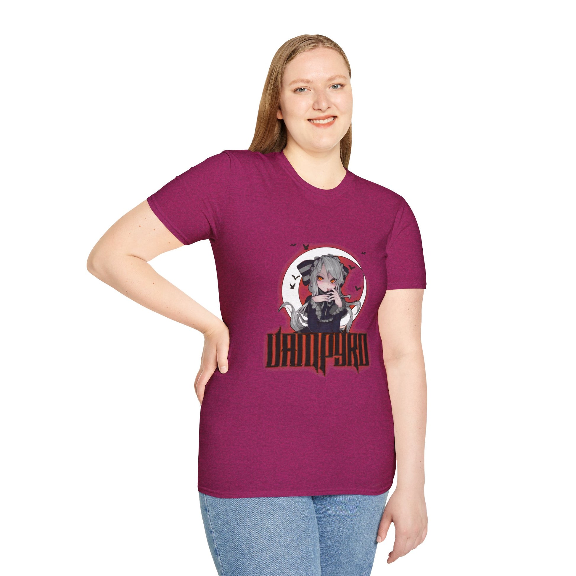 Vampire Crimson Original Graphic T-Shirt, Unisex Tee for Cosplay, Halloween Costume, Casual Wear, Edgy Street Style, Gift for Fans