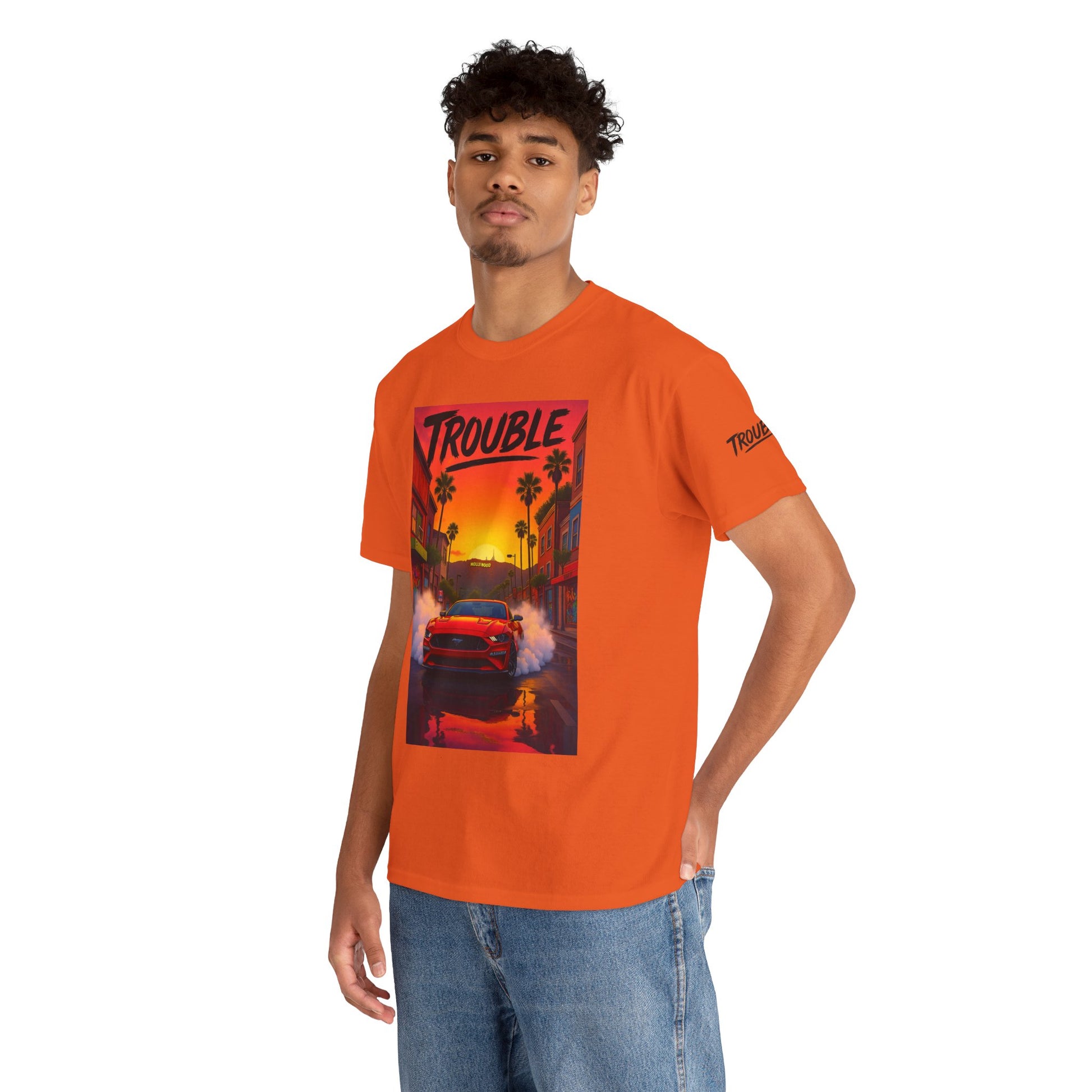 Trouble Retro Trouble Graphic Tee, Unisex Cotton T-Shirt, Cool Streetwear Shirt, Casual Summer Tee, Gift for Car Lovers