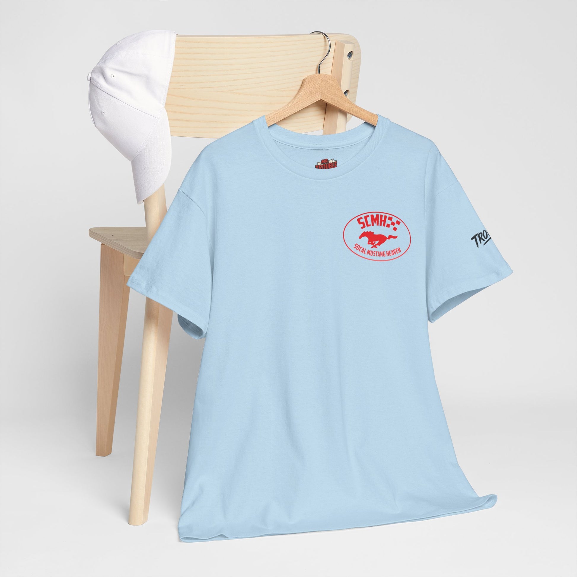 Unisex Heavy Cotton Tee with SoCal Mustang Heaven Design, Casual Tee, Gift for Car Lovers, Mustang Enthusiast Shirt, Iconic Graphic Tee