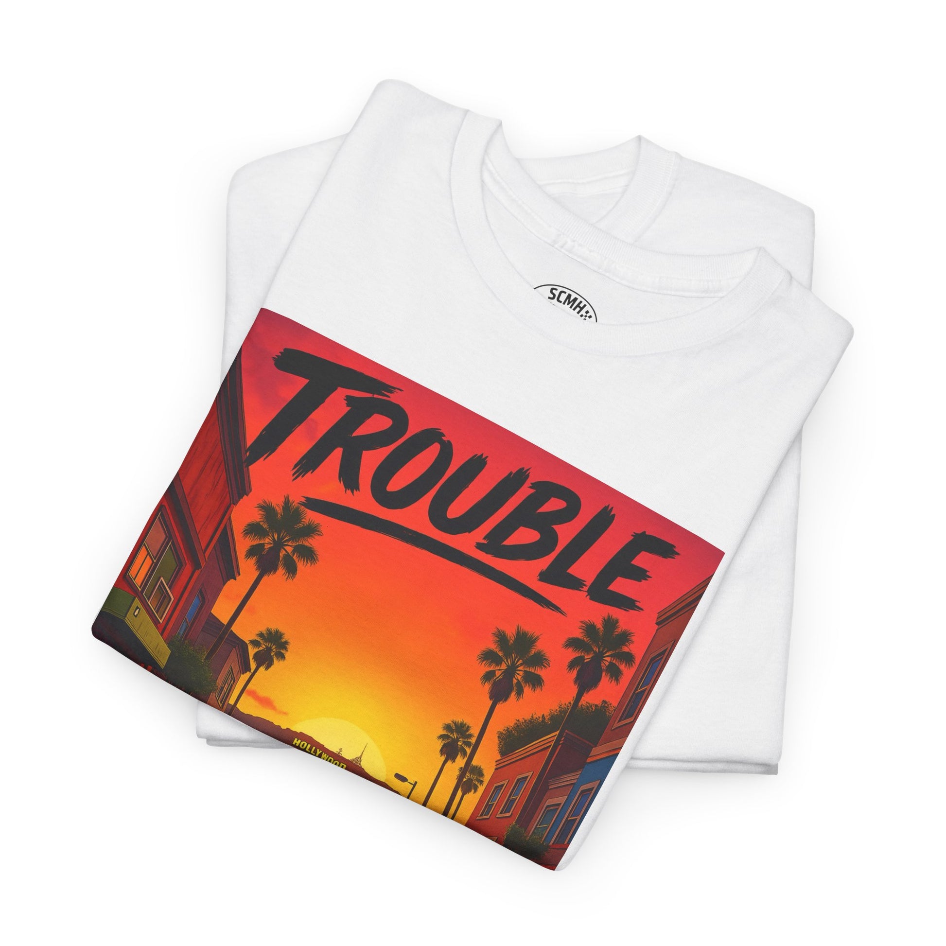 Trouble Retro Trouble Graphic Tee, Unisex Cotton T-Shirt, Cool Streetwear Shirt, Casual Summer Tee, Gift for Car Lovers