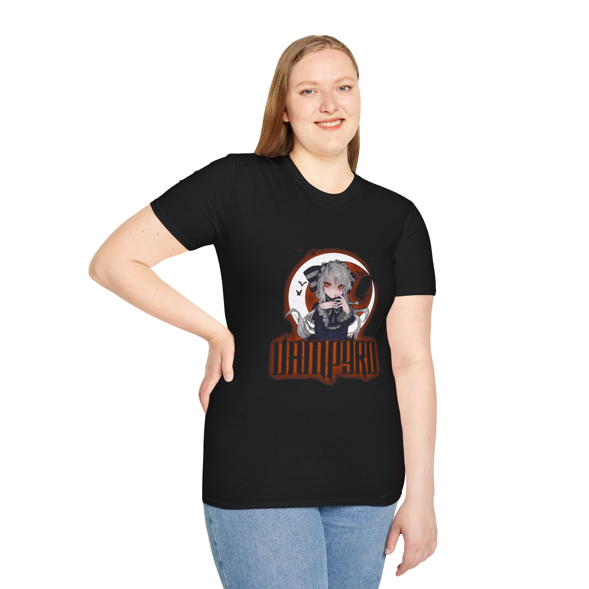 Vampire Crimson Original Graphic T-Shirt, Unisex Tee for Cosplay, Halloween Costume, Casual Wear, Edgy Street Style, Gift for Fans