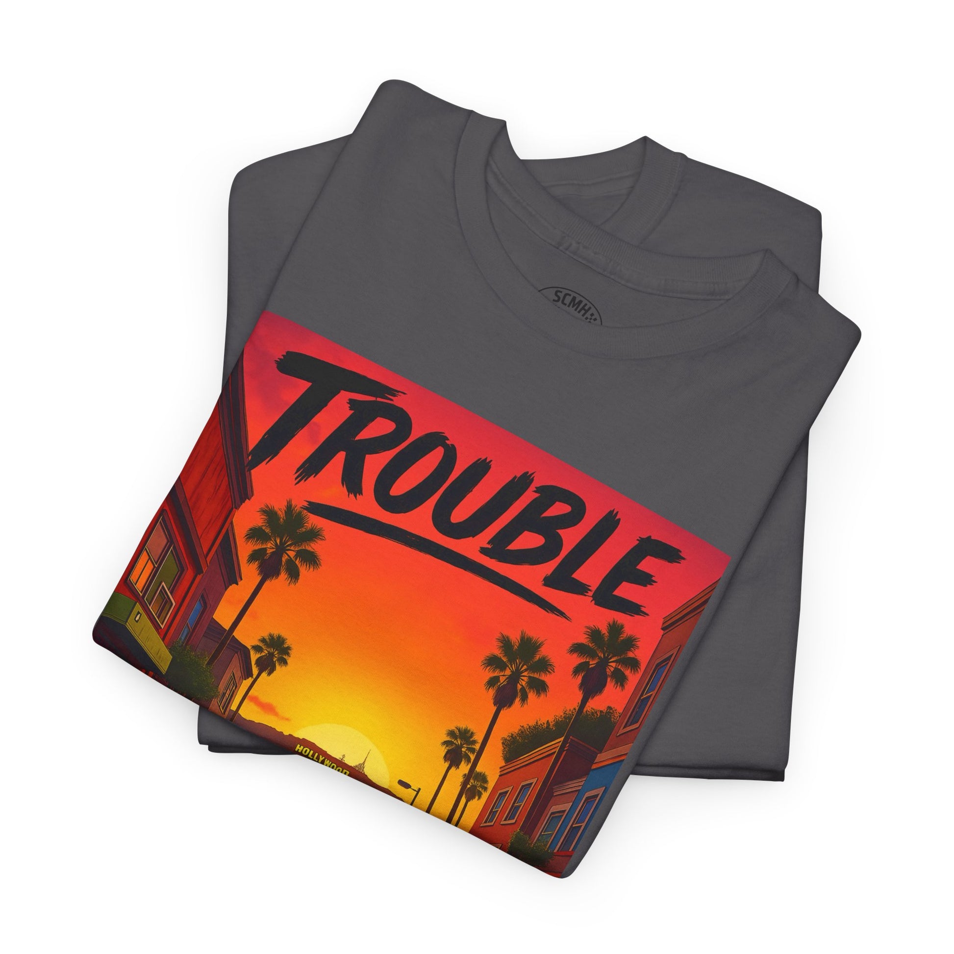 Trouble Retro Trouble Graphic Tee, Unisex Cotton T-Shirt, Cool Streetwear Shirt, Casual Summer Tee, Gift for Car Lovers