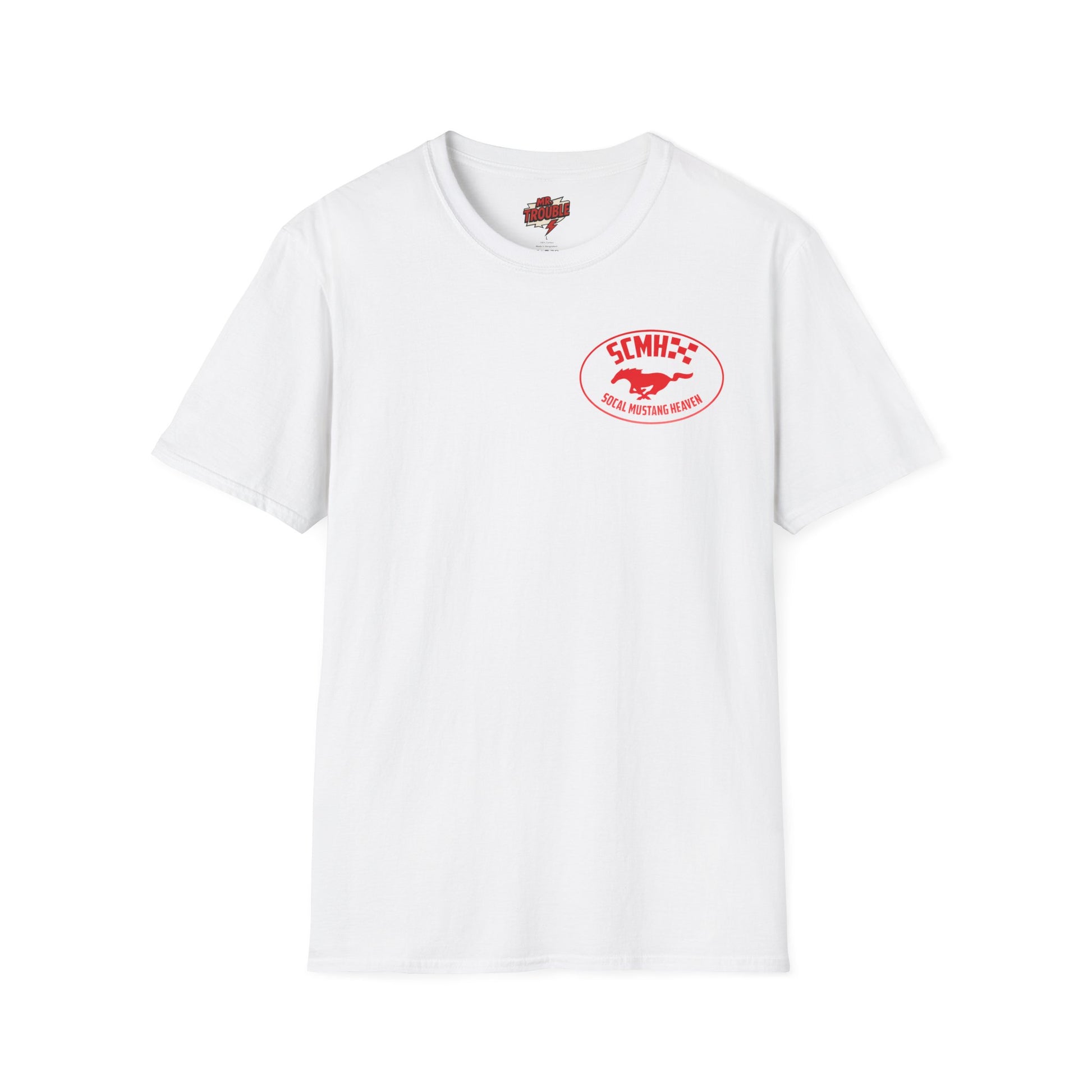 Mr. Trouble SoCal Mustang Heaven T-Shirt, Unisex T-Shirt, Vintage Style Tee, Horse Lover Gift, Car Enthusiast Apparel, Horse Racing Shirt