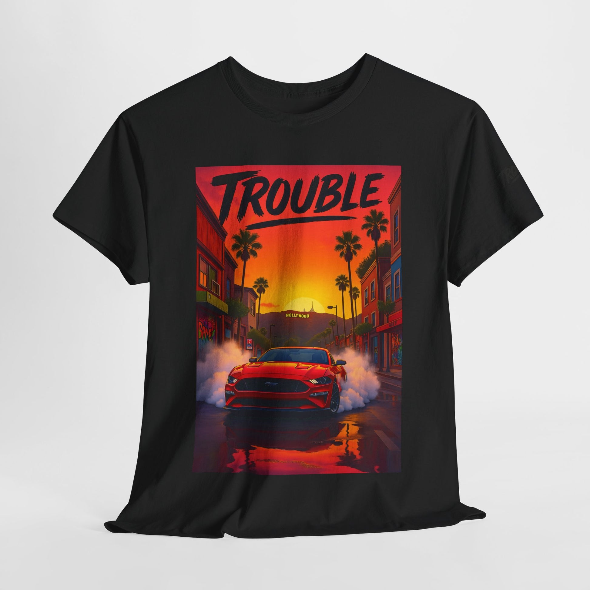 Trouble Retro Trouble Graphic Tee, Unisex Cotton T-Shirt, Cool Streetwear Shirt, Casual Summer Tee, Gift for Car Lovers