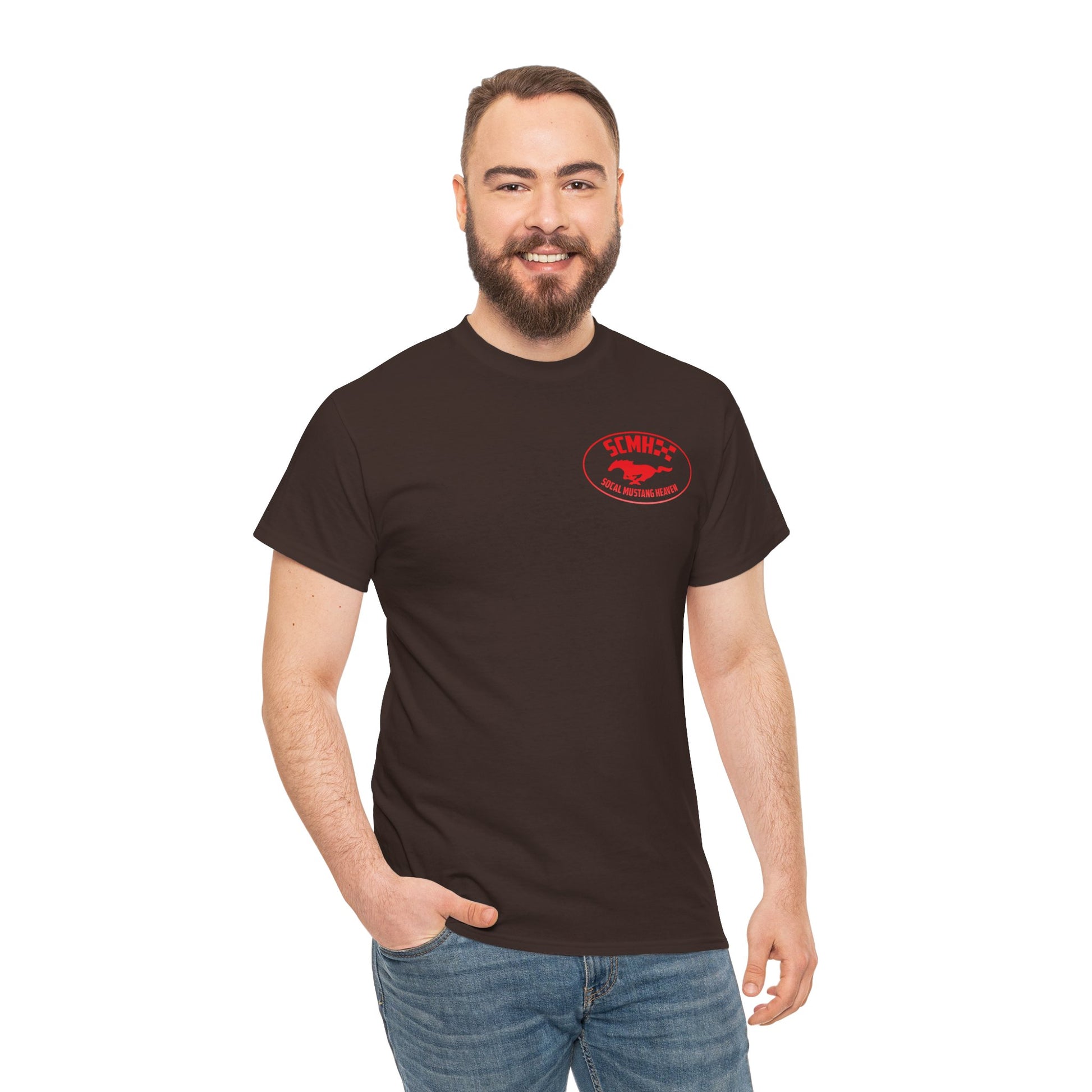 Unisex Heavy Cotton Tee with SoCal Mustang Heaven Design, Casual Tee, Gift for Car Lovers, Mustang Enthusiast Shirt, Iconic Graphic Tee