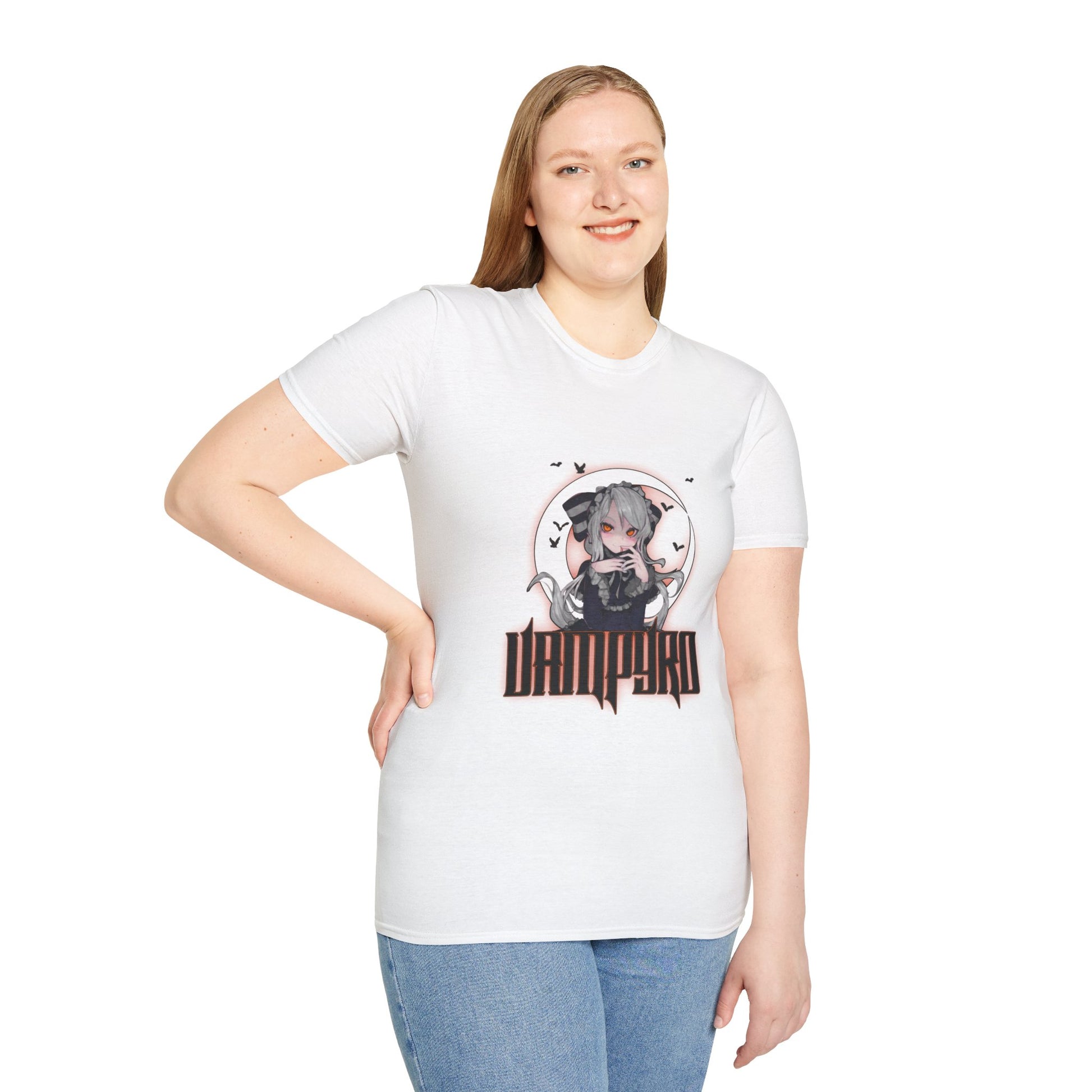 Vampire Crimson Original Graphic T-Shirt, Unisex Tee for Cosplay, Halloween Costume, Casual Wear, Edgy Street Style, Gift for Fans
