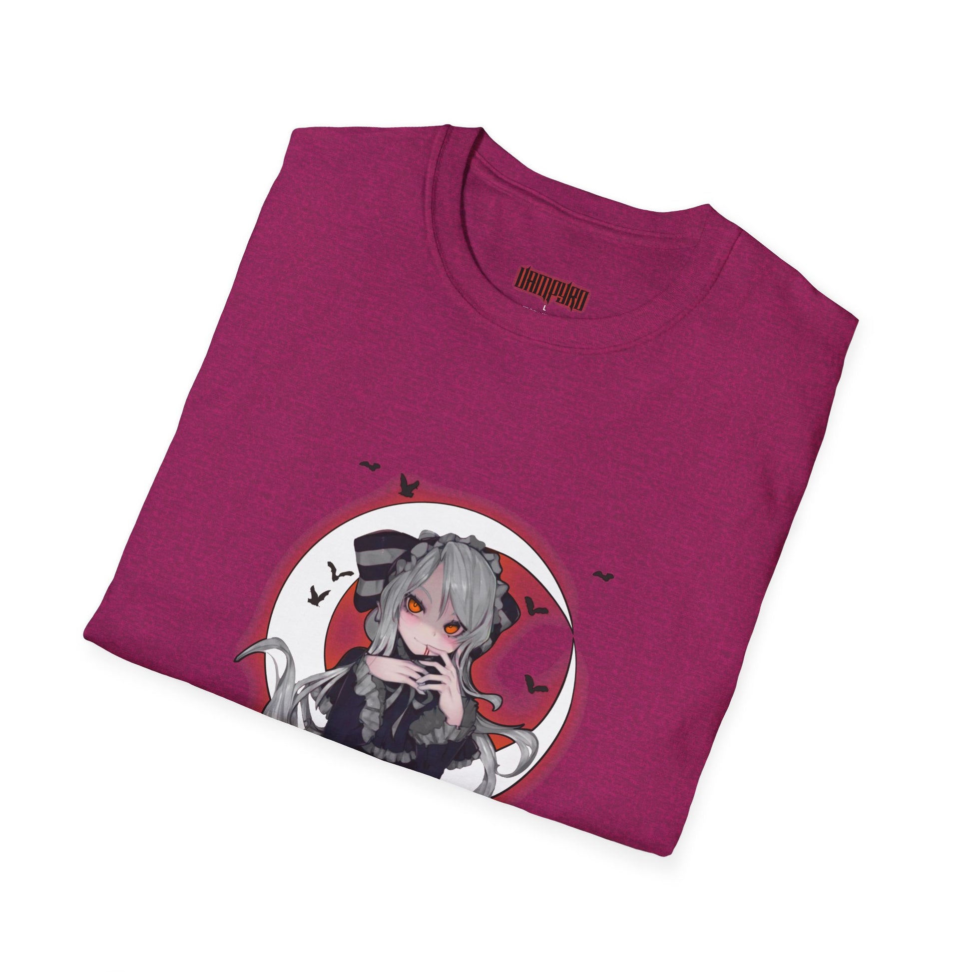 Vampire Crimson Original Graphic T-Shirt, Unisex Tee for Cosplay, Halloween Costume, Casual Wear, Edgy Street Style, Gift for Fans