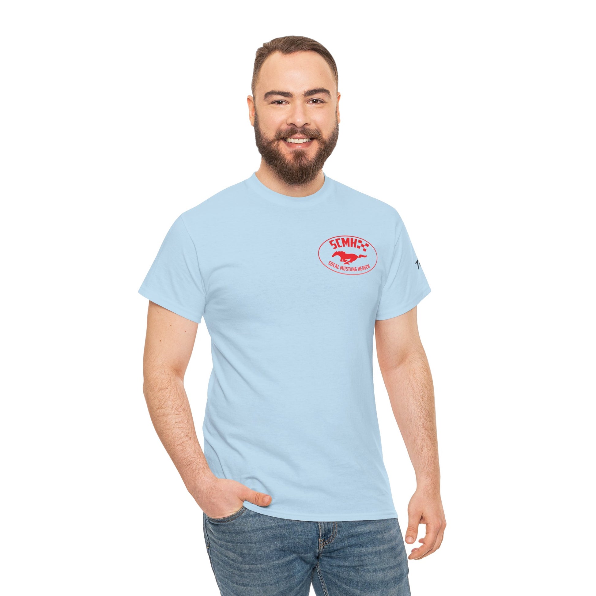 Unisex Heavy Cotton Tee with SoCal Mustang Heaven Design, Casual Tee, Gift for Car Lovers, Mustang Enthusiast Shirt, Iconic Graphic Tee