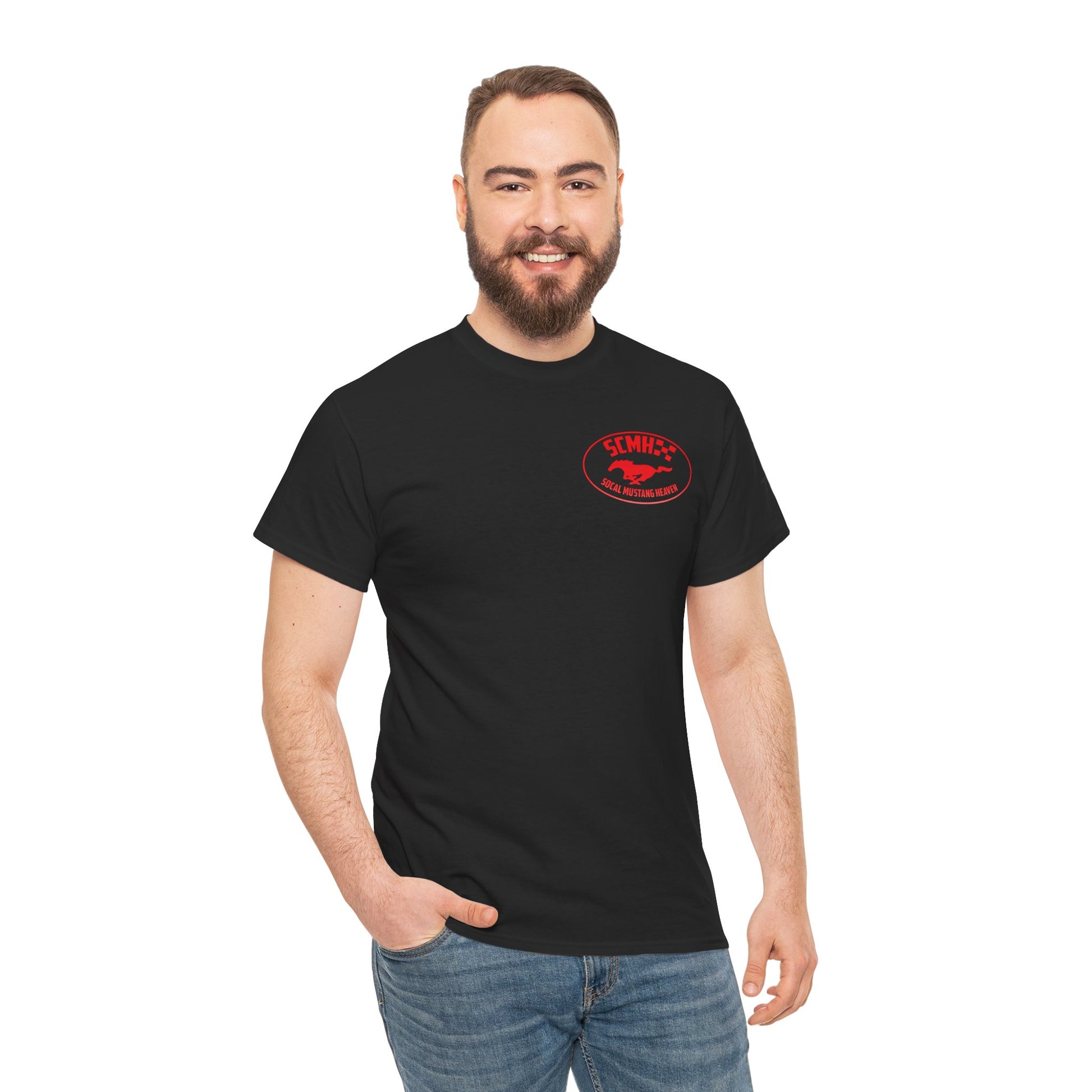 Unisex Heavy Cotton Tee with SoCal Mustang Heaven Design, Casual Tee, Gift for Car Lovers, Mustang Enthusiast Shirt, Iconic Graphic Tee