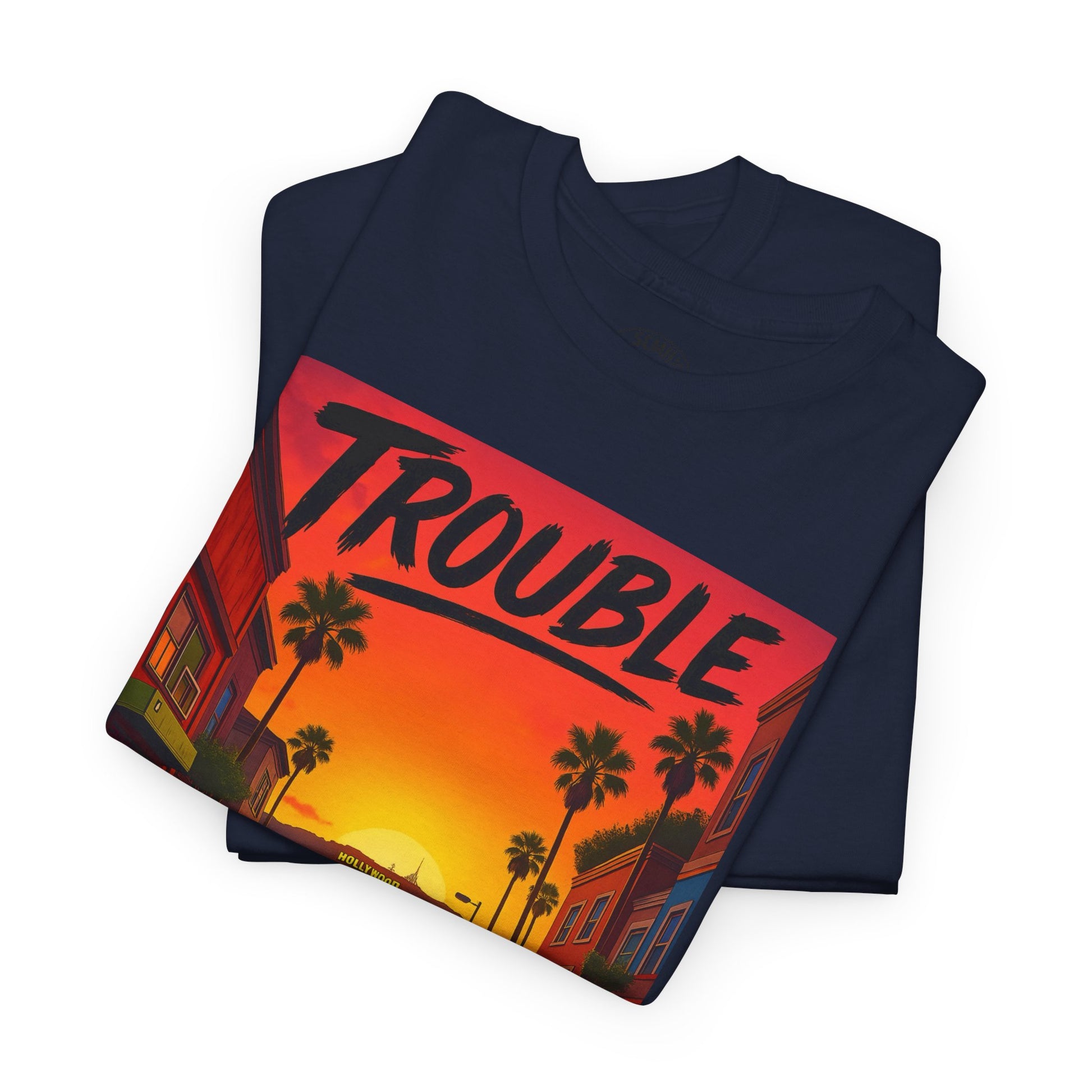 Trouble Retro Trouble Graphic Tee, Unisex Cotton T-Shirt, Cool Streetwear Shirt, Casual Summer Tee, Gift for Car Lovers