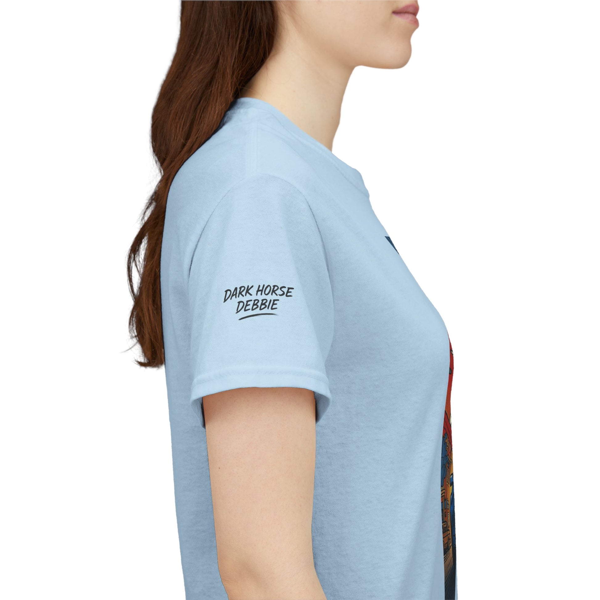 Dark Horse Debbie Patriotic Car Enthusiast Tee - Perfect for Independence Day, Gift for Dad, Car Show, Track Day, Summer Style