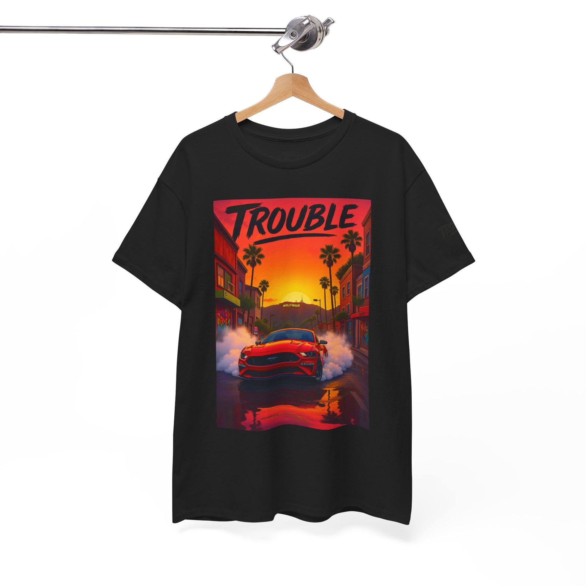 Trouble Retro Trouble Graphic Tee, Unisex Cotton T-Shirt, Cool Streetwear Shirt, Casual Summer Tee, Gift for Car Lovers
