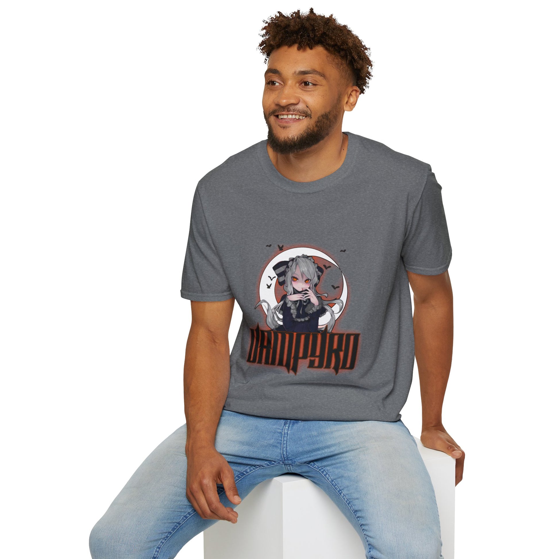 Vampire Crimson Original Graphic T-Shirt, Unisex Tee for Cosplay, Halloween Costume, Casual Wear, Edgy Street Style, Gift for Fans