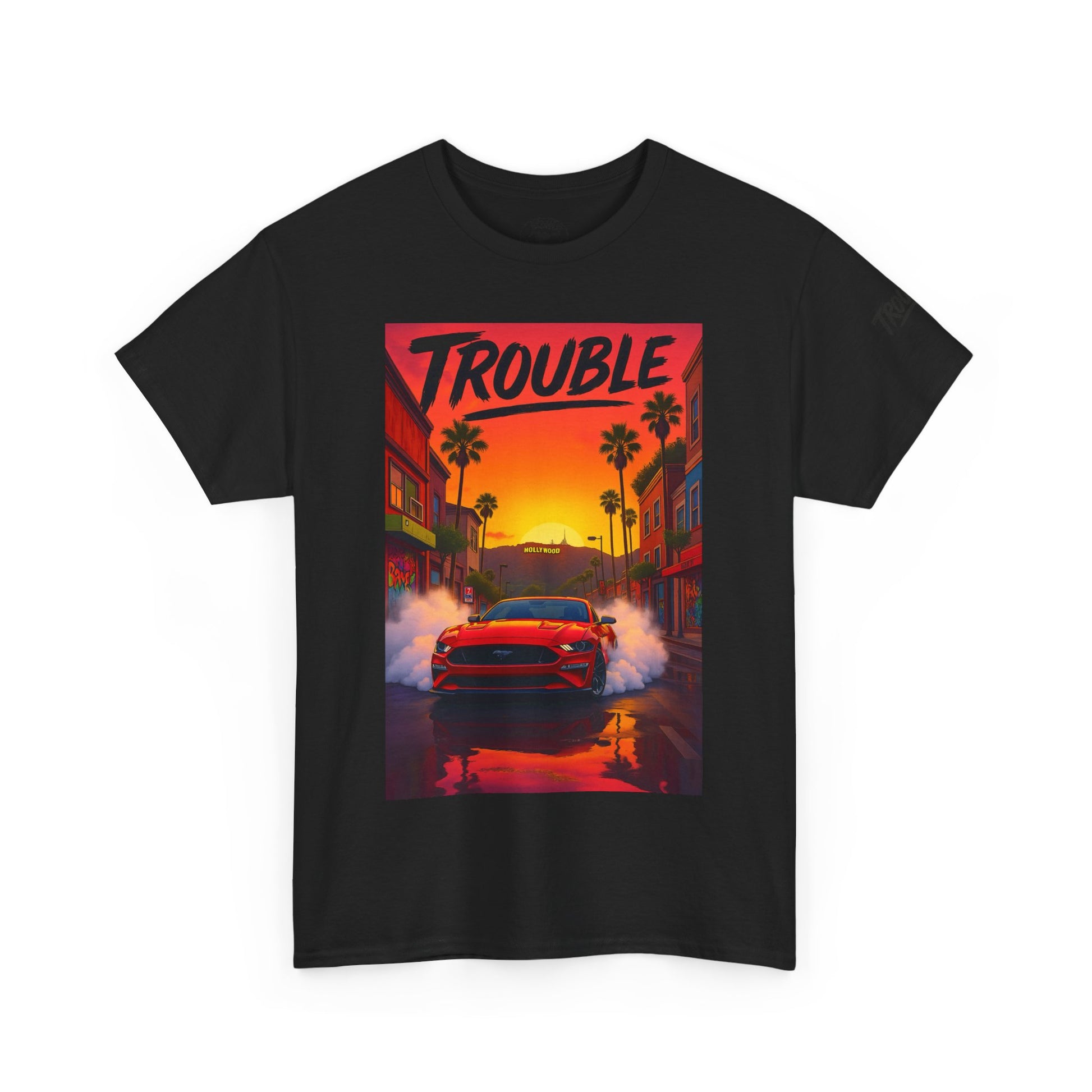 Trouble Retro Trouble Graphic Tee, Unisex Cotton T-Shirt, Cool Streetwear Shirt, Casual Summer Tee, Gift for Car Lovers