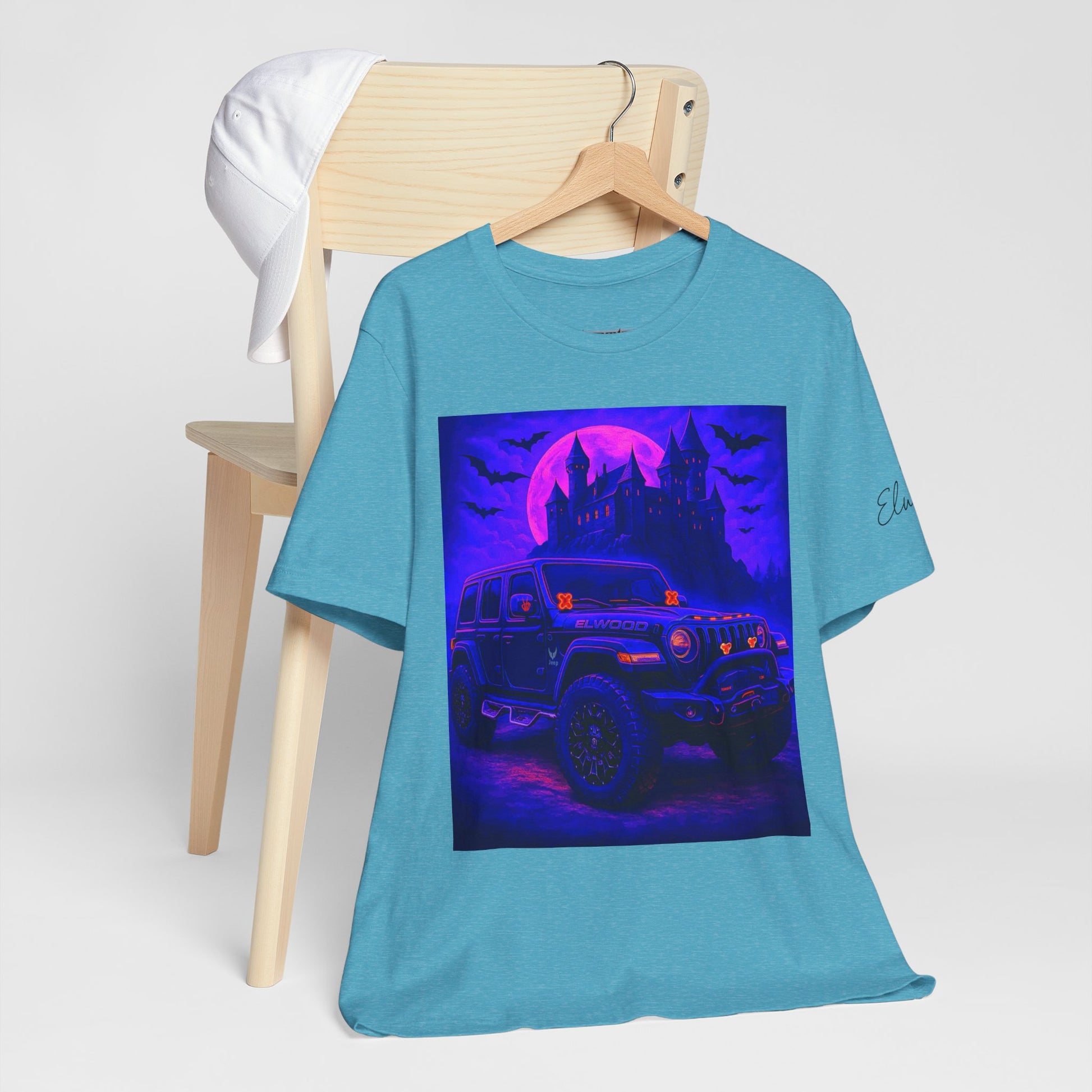 Elwood Jeep Adventure Tee - Perfect for Halloween, Road Trips, Outdoor Enthusiasts, Gift for Him or Her, Jeep Lovers, Casual Style
