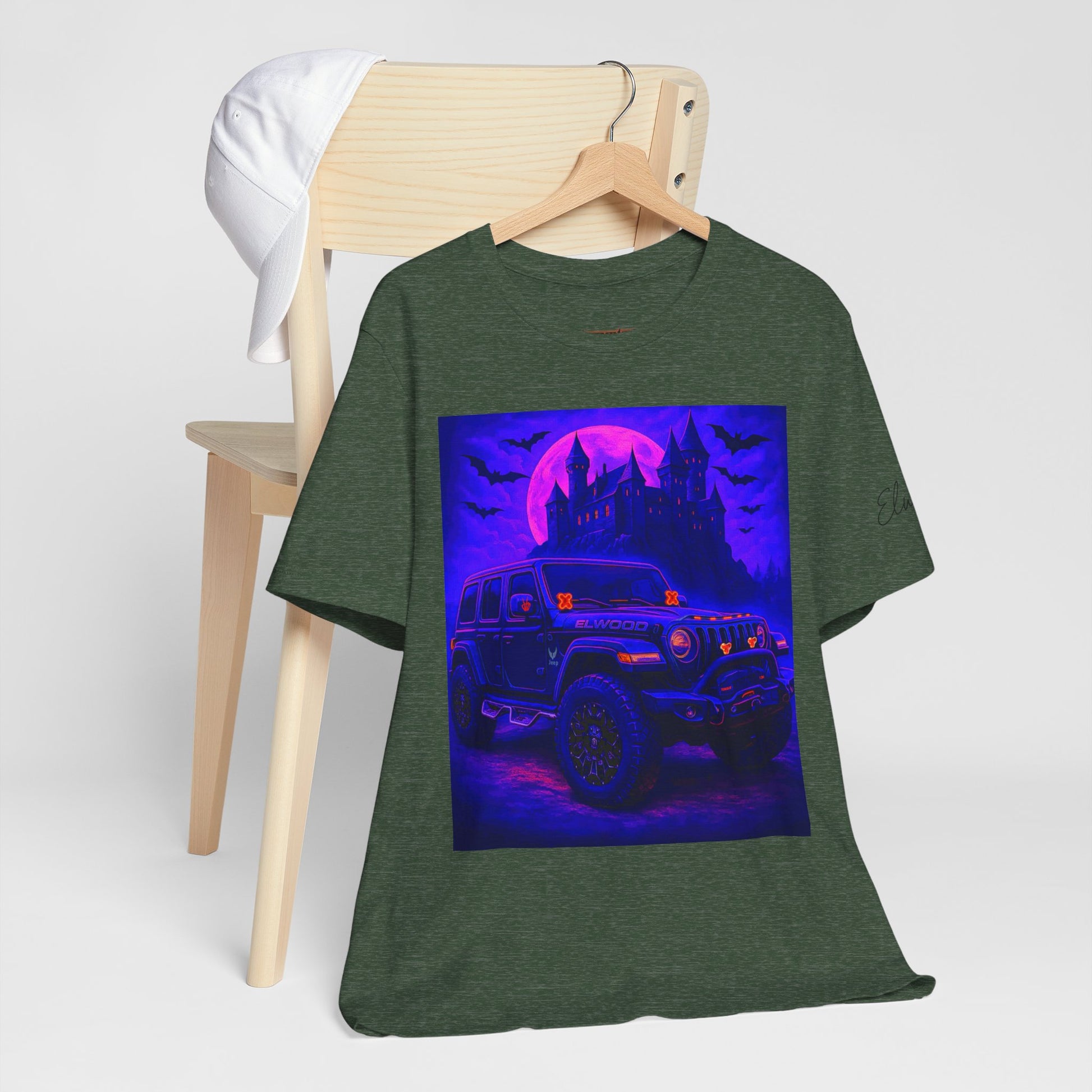 Elwood Jeep Adventure Tee - Perfect for Halloween, Road Trips, Outdoor Enthusiasts, Gift for Him or Her, Jeep Lovers, Casual Style