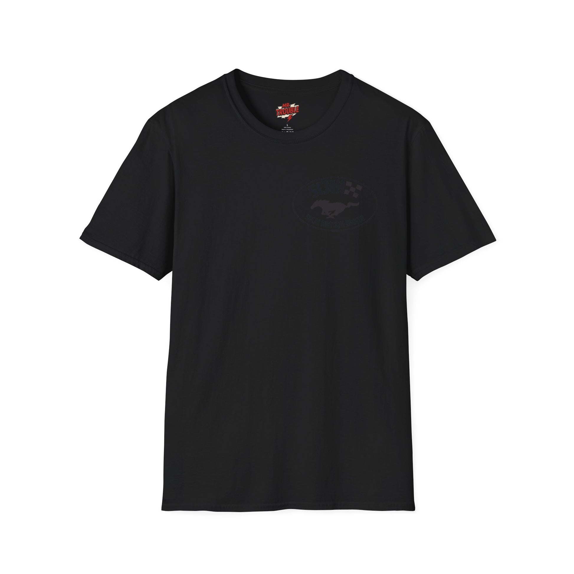 Mr. Trouble SoCal Mustang Heaven T-Shirt, Unisex Graphic Tee, Perfect for Car Lovers, Vintage Style, Gift for Horse Enthusiasts, Casual Wear