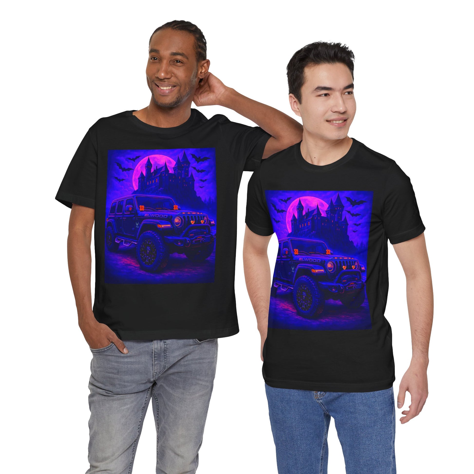 Elwood Jeep Adventure Tee - Perfect for Halloween, Road Trips, Outdoor Enthusiasts, Gift for Him or Her, Jeep Lovers, Casual Style