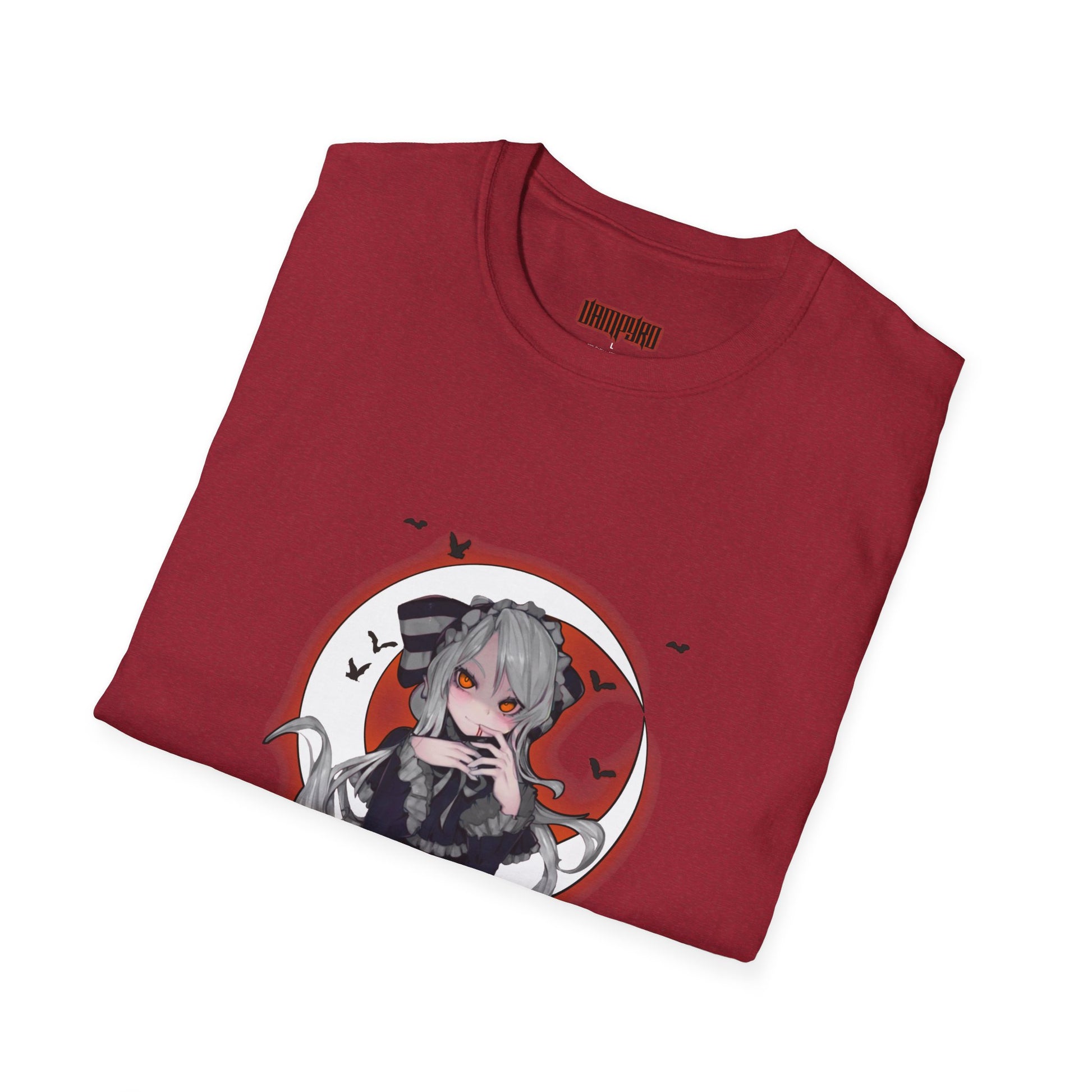 Vampire Crimson Original Graphic T-Shirt, Unisex Tee for Cosplay, Halloween Costume, Casual Wear, Edgy Street Style, Gift for Fans