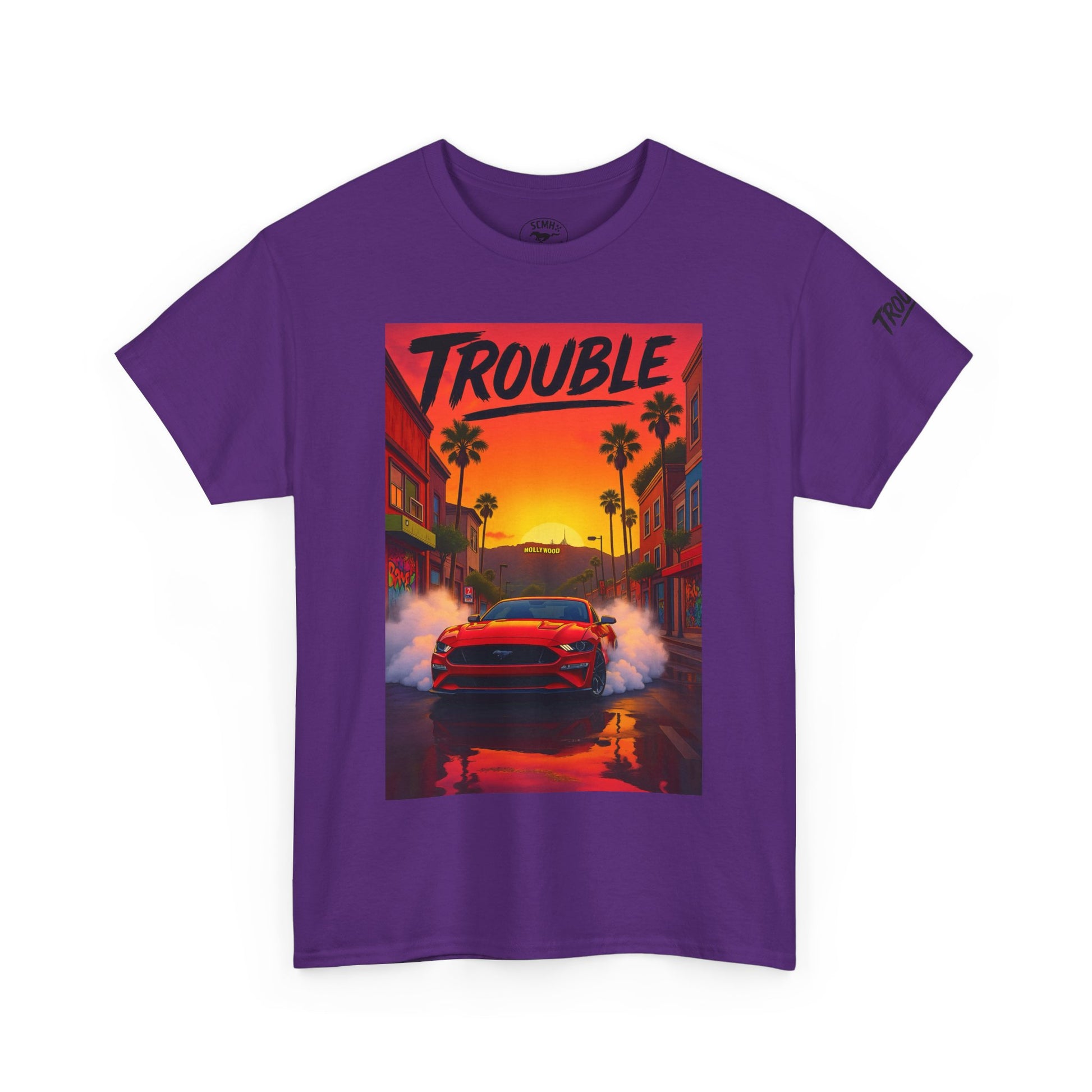 Trouble Retro Trouble Graphic Tee, Unisex Cotton T-Shirt, Cool Streetwear Shirt, Casual Summer Tee, Gift for Car Lovers