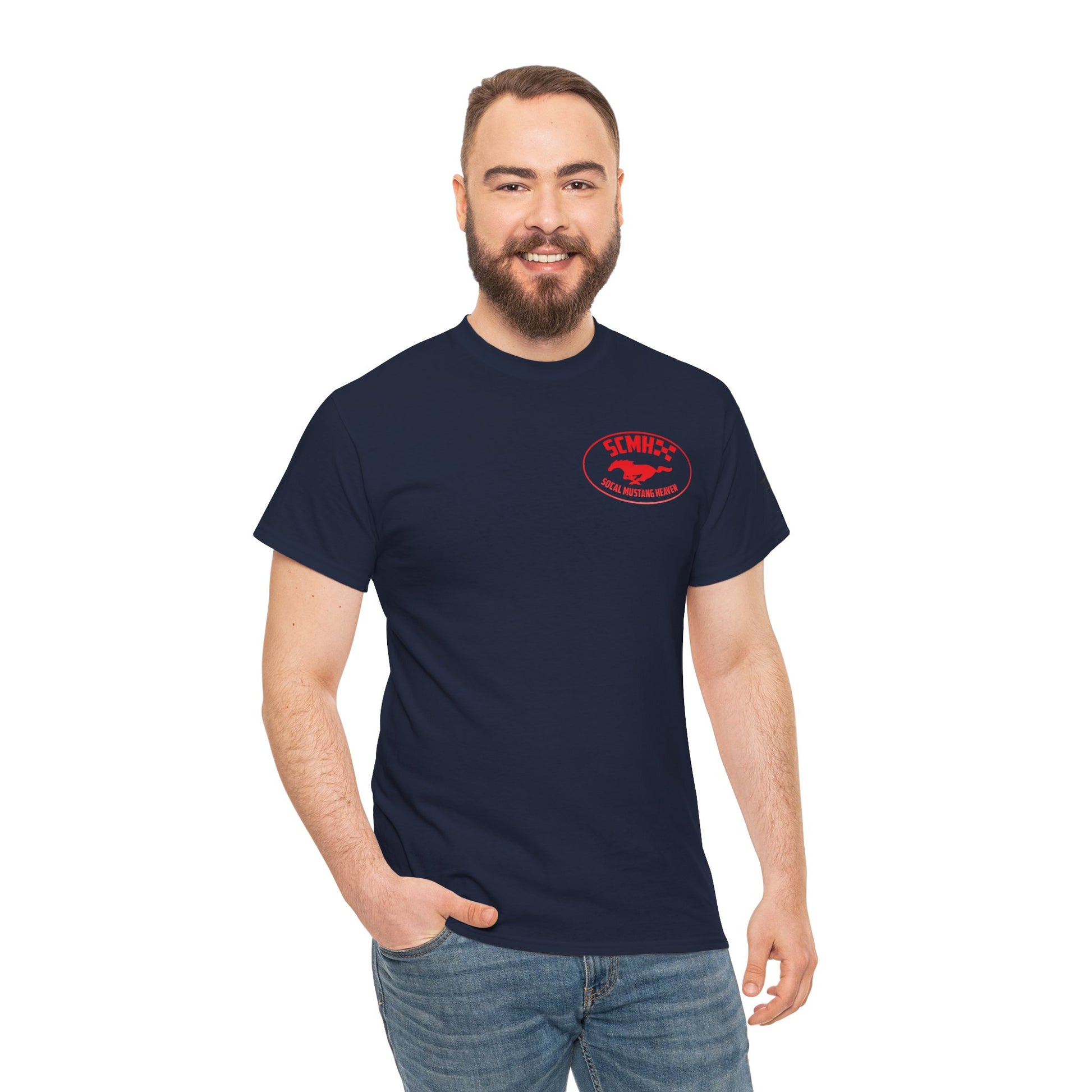 Unisex Heavy Cotton Tee with SoCal Mustang Heaven Design, Casual Tee, Gift for Car Lovers, Mustang Enthusiast Shirt, Iconic Graphic Tee
