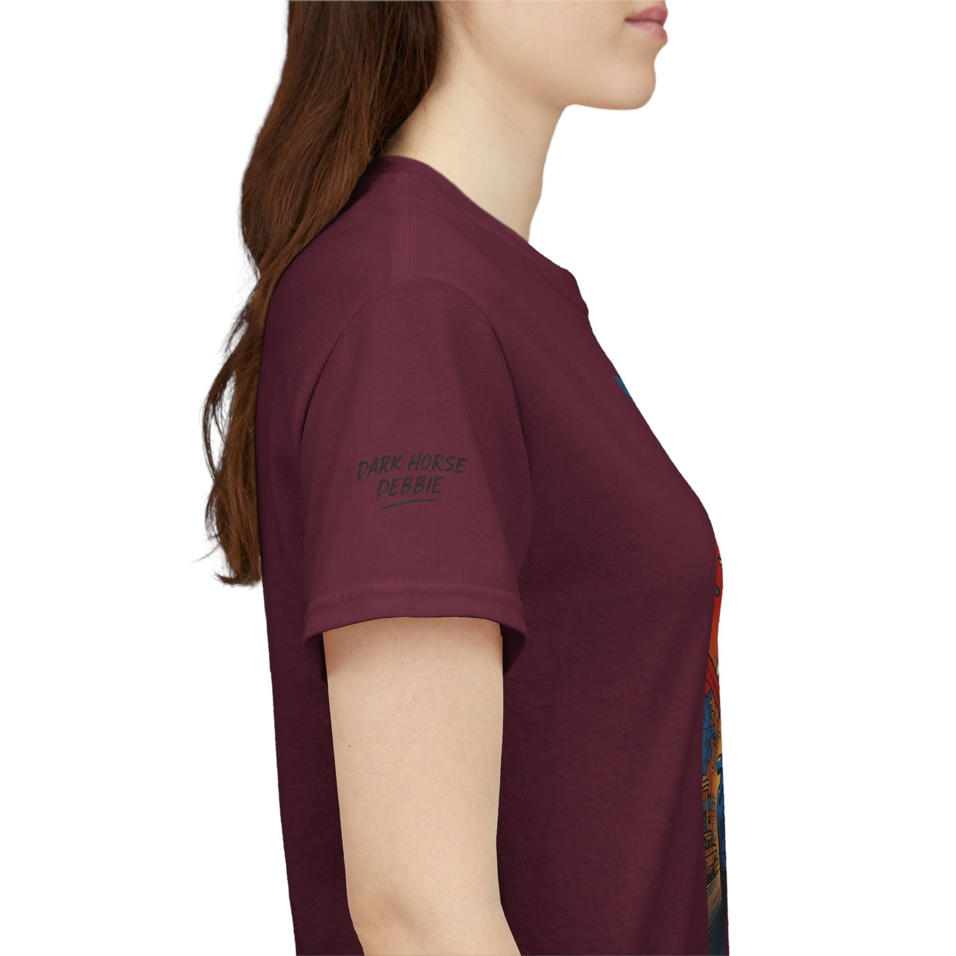 Dark Horse Debbie Patriotic Car Enthusiast Tee - Perfect for Independence Day, Gift for Dad, Car Show, Track Day, Summer Style