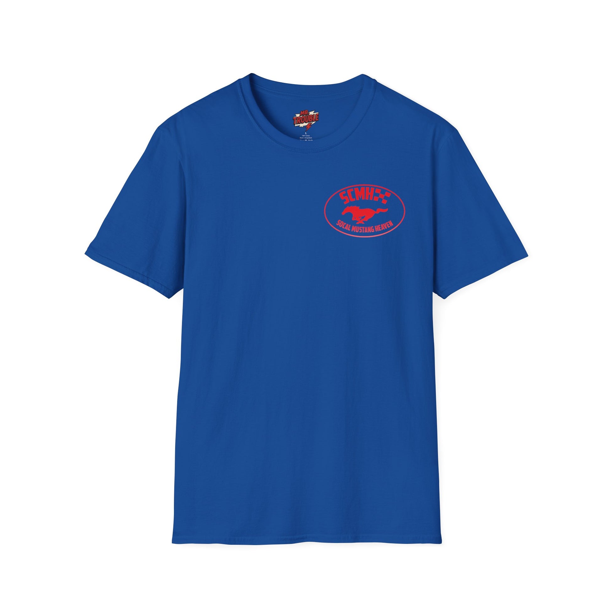 Mr. Trouble SoCal Mustang Heaven T-Shirt, Unisex T-Shirt, Vintage Style Tee, Horse Lover Gift, Car Enthusiast Apparel, Horse Racing Shirt