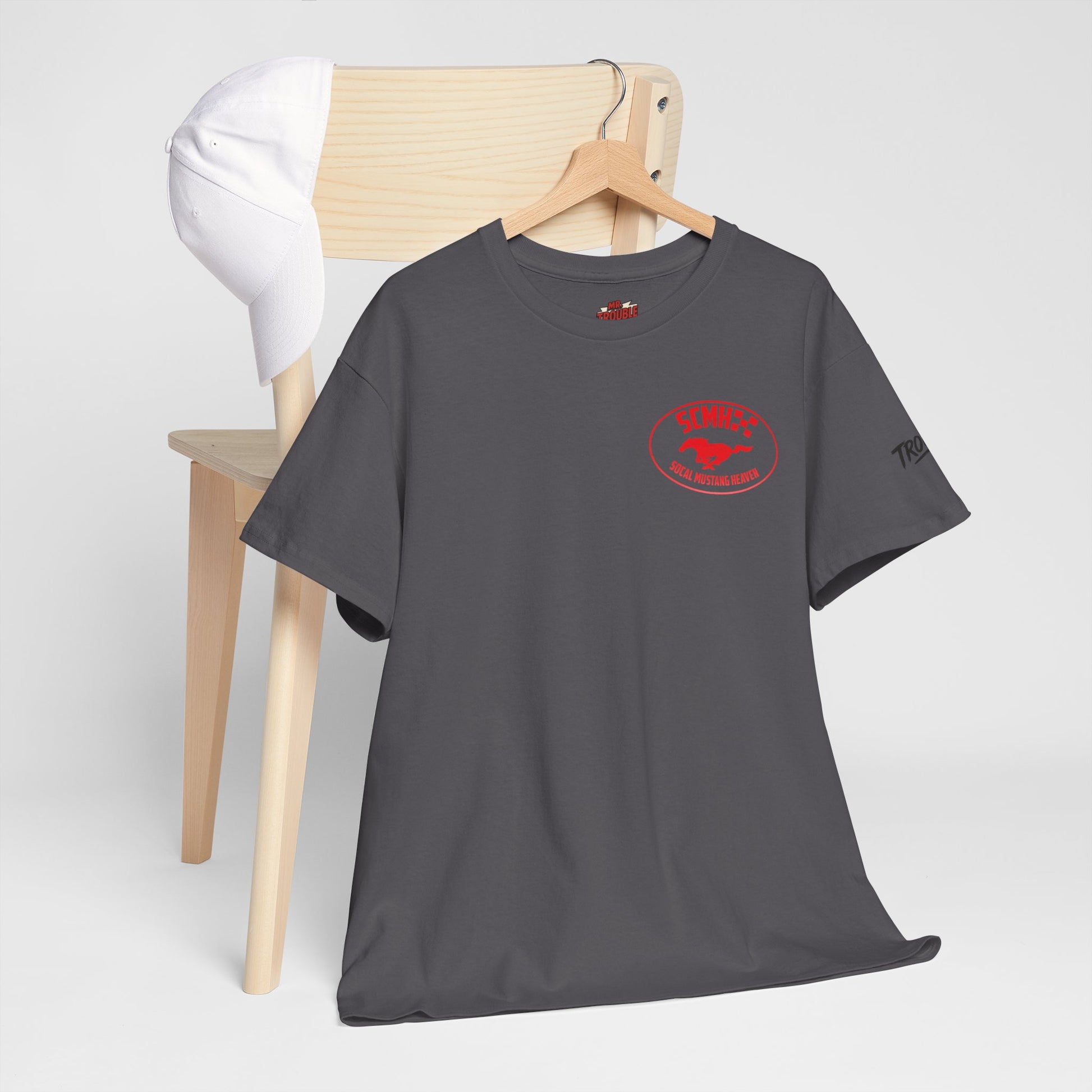 Unisex Heavy Cotton Tee with SoCal Mustang Heaven Design, Casual Tee, Gift for Car Lovers, Mustang Enthusiast Shirt, Iconic Graphic Tee