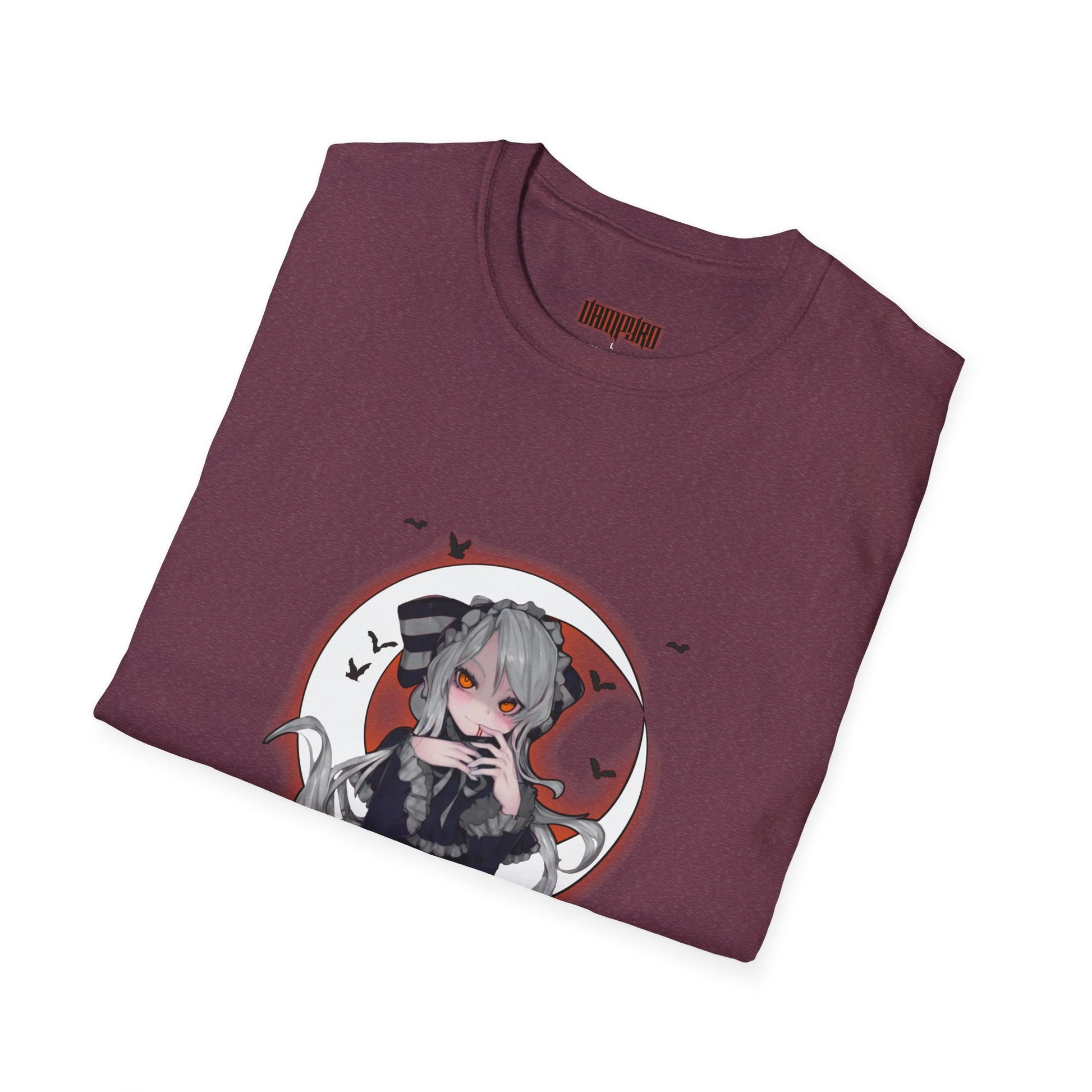 Vampire Crimson Original Graphic T-Shirt, Unisex Tee for Cosplay, Halloween Costume, Casual Wear, Edgy Street Style, Gift for Fans