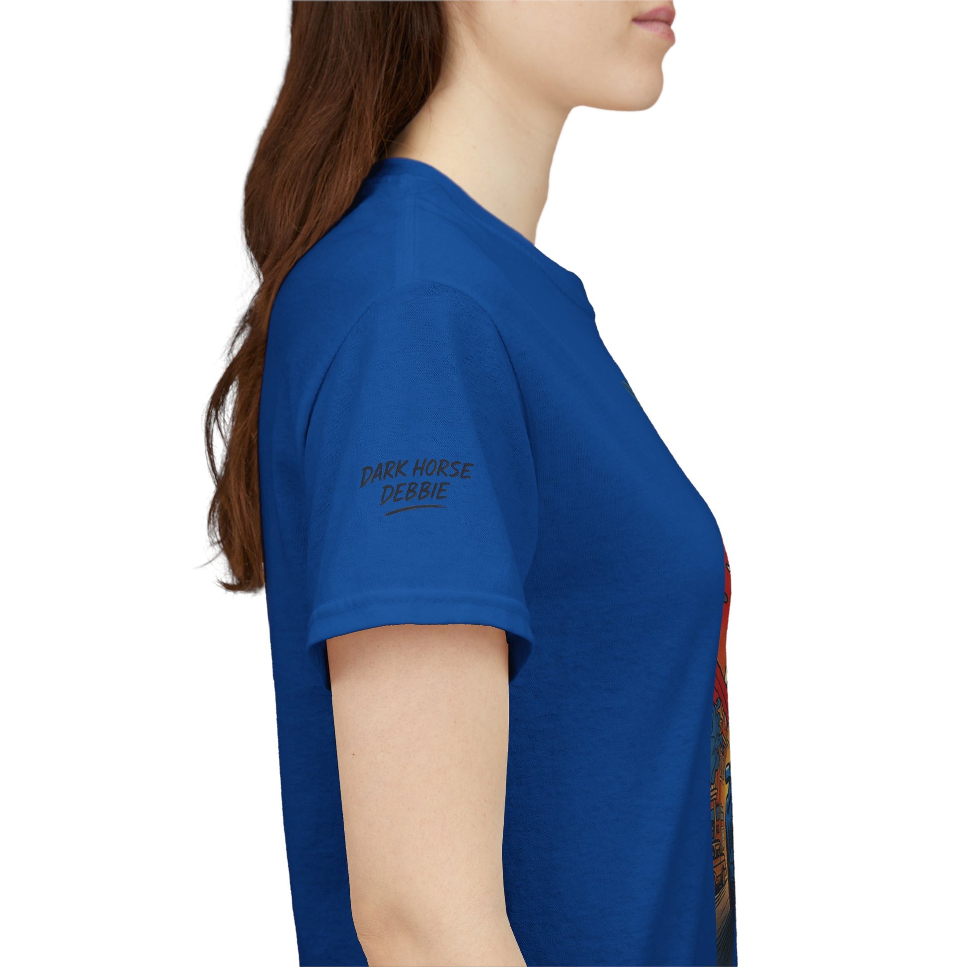 Dark Horse Debbie Patriotic Car Enthusiast Tee - Perfect for Independence Day, Gift for Dad, Car Show, Track Day, Summer Style