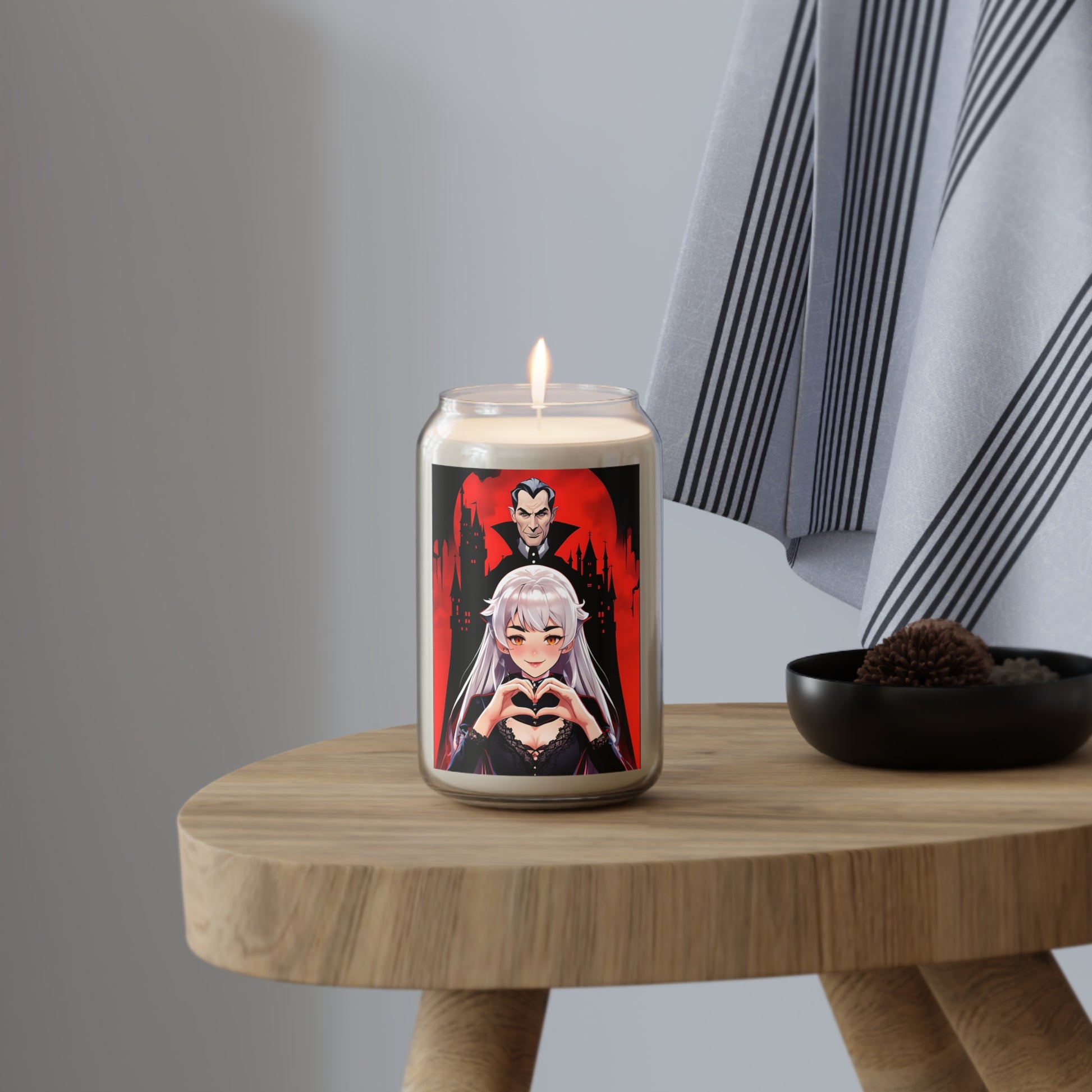 Vampire Crimson Gothic Themed Scented Candle, Halloween Decor, Aromatherapy Candle, Unique Gift, Vampire Inspired Candle, Home Fragrance