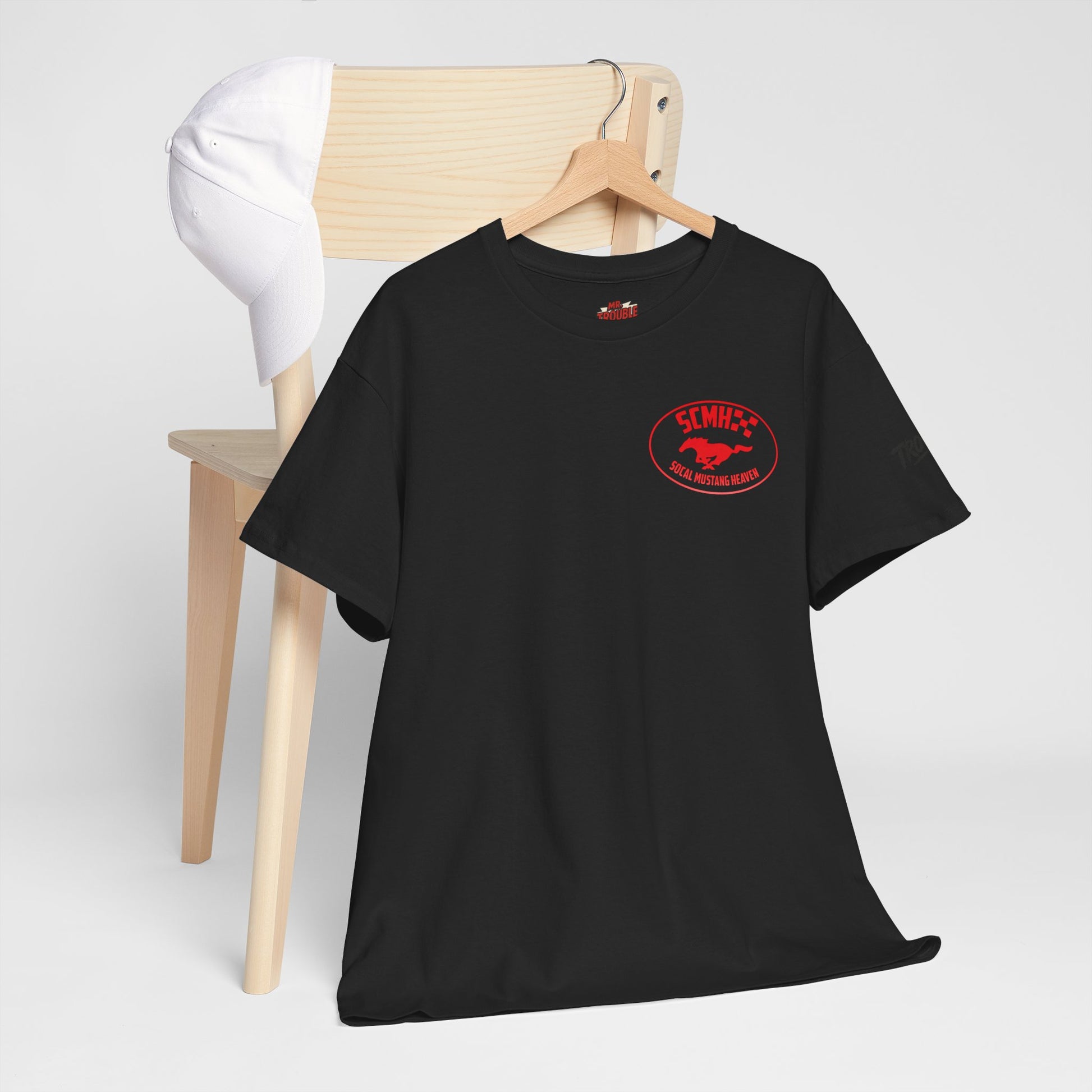Unisex Heavy Cotton Tee with SoCal Mustang Heaven Design, Casual Tee, Gift for Car Lovers, Mustang Enthusiast Shirt, Iconic Graphic Tee