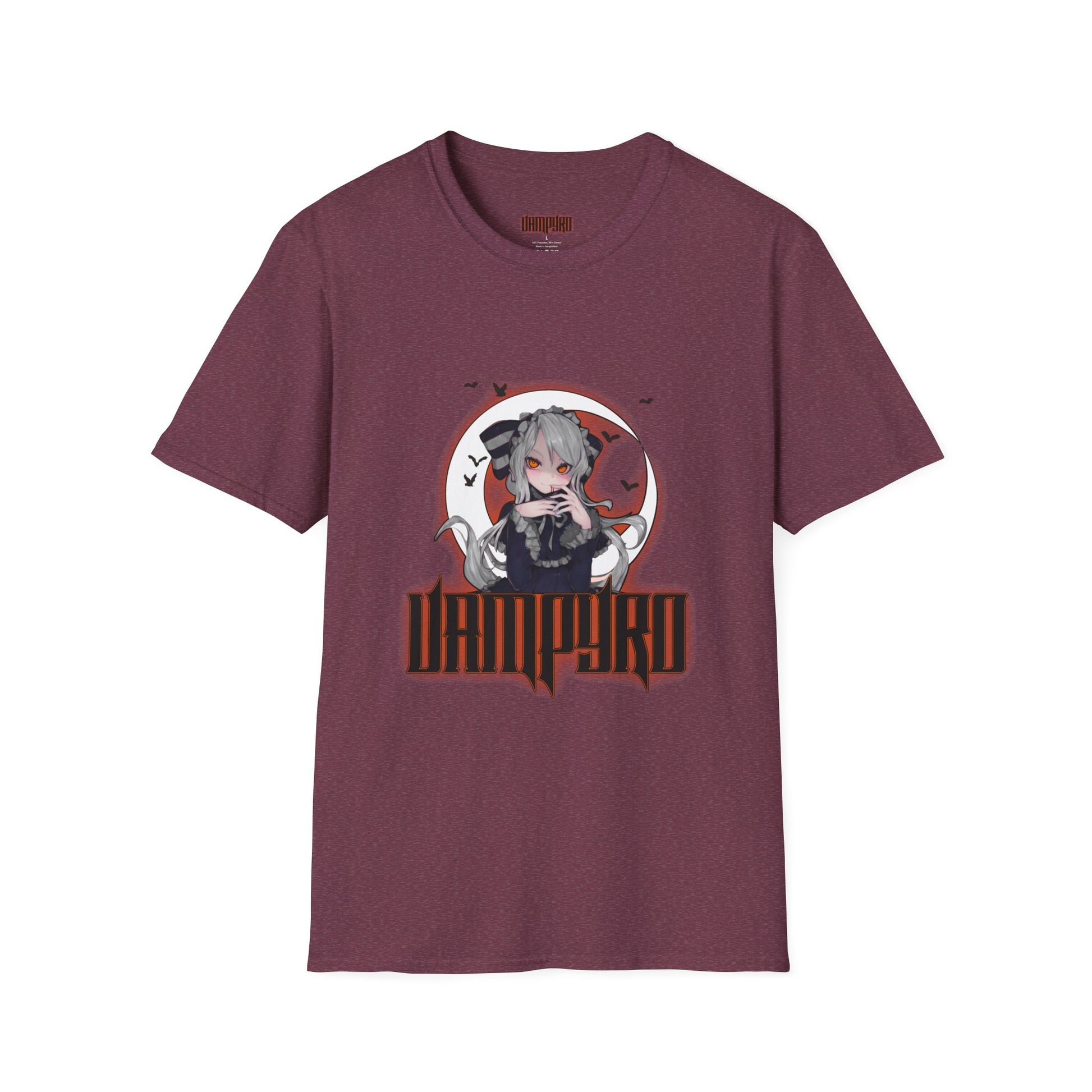 Vampire Crimson Original Graphic T-Shirt, Unisex Tee for Cosplay, Halloween Costume, Casual Wear, Edgy Street Style, Gift for Fans