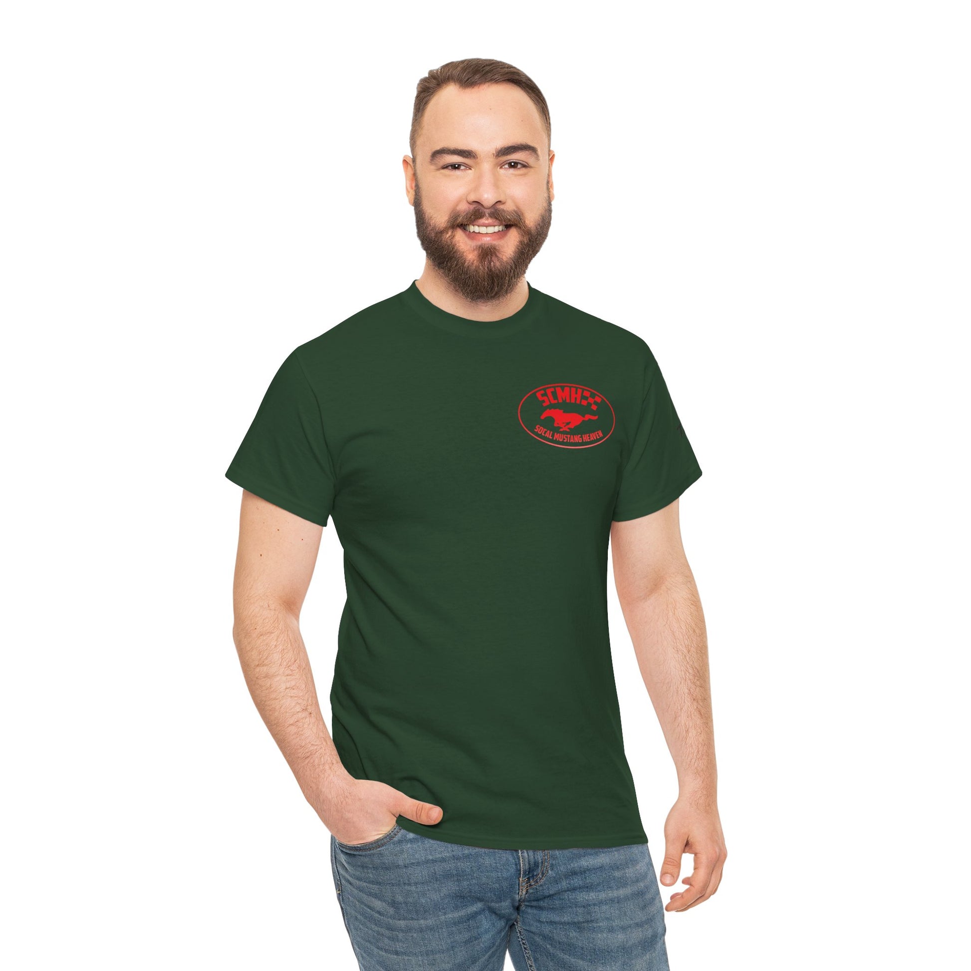 Unisex Heavy Cotton Tee with SoCal Mustang Heaven Design, Casual Tee, Gift for Car Lovers, Mustang Enthusiast Shirt, Iconic Graphic Tee