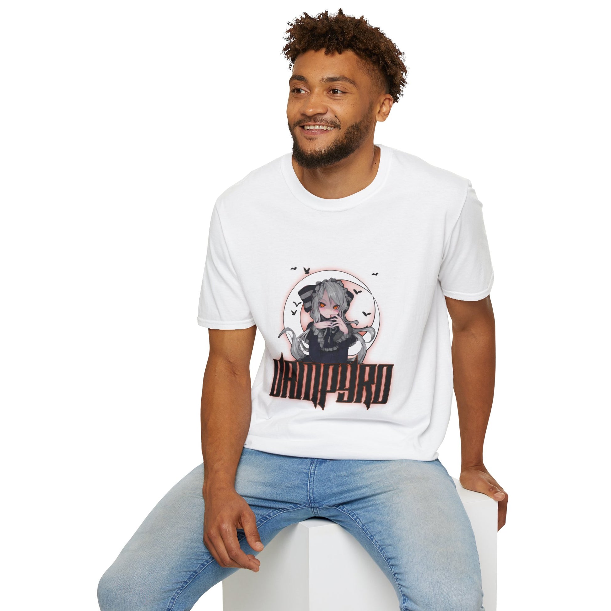 Vampire Crimson Original Graphic T-Shirt, Unisex Tee for Cosplay, Halloween Costume, Casual Wear, Edgy Street Style, Gift for Fans