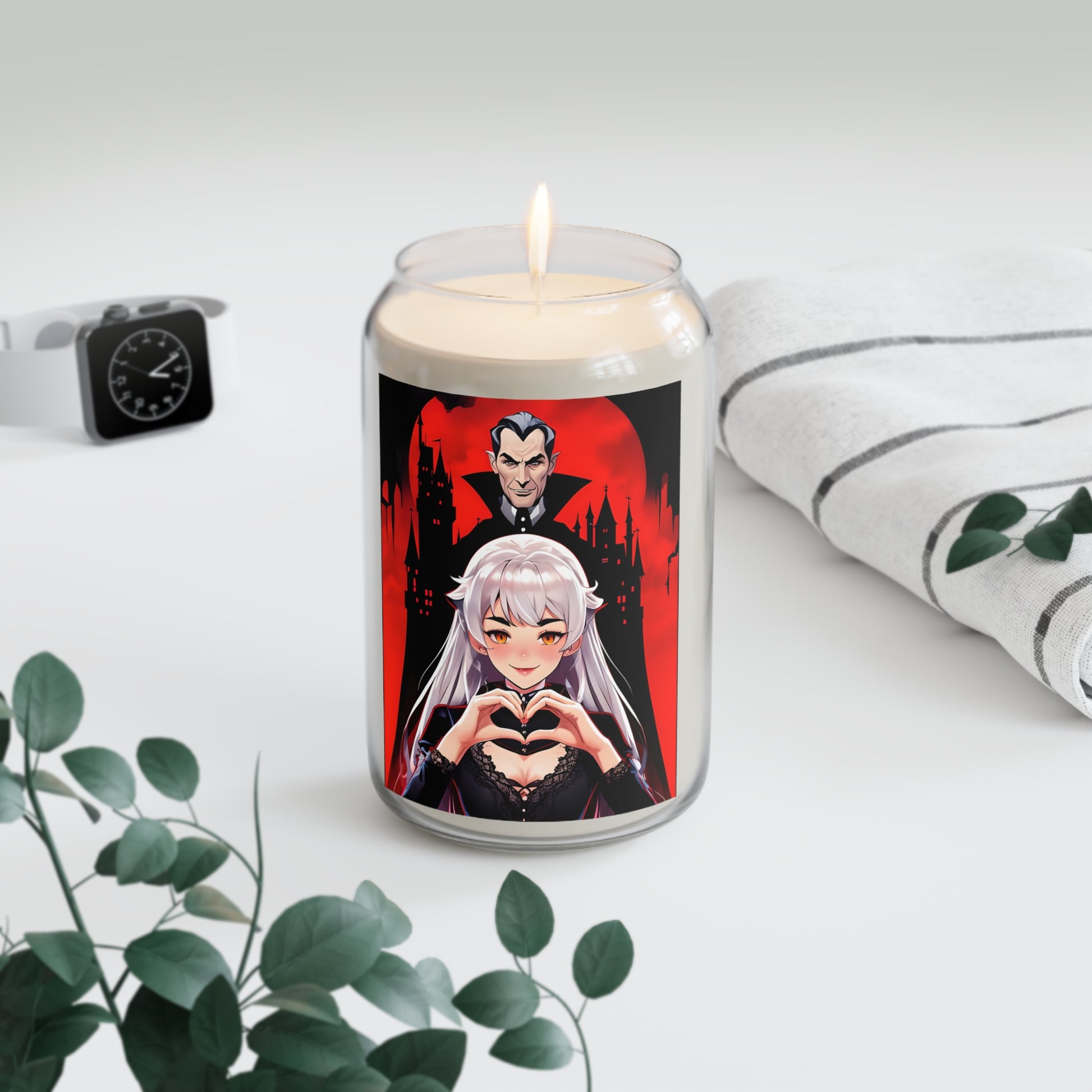 Vampire Crimson Gothic Themed Scented Candle, Halloween Decor, Aromatherapy Candle, Unique Gift, Vampire Inspired Candle, Home Fragrance