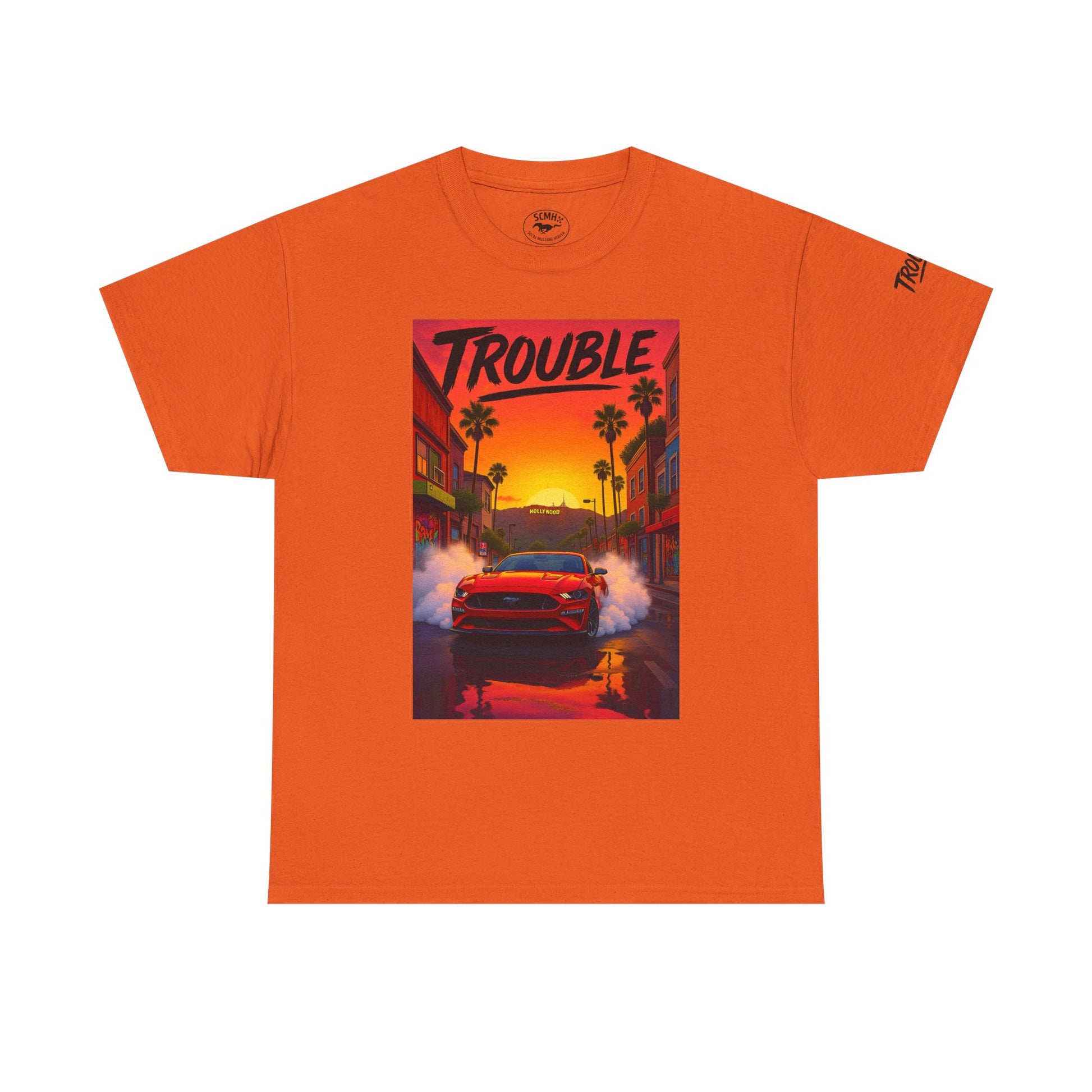 Trouble Retro Trouble Graphic Tee, Unisex Cotton T-Shirt, Cool Streetwear Shirt, Casual Summer Tee, Gift for Car Lovers