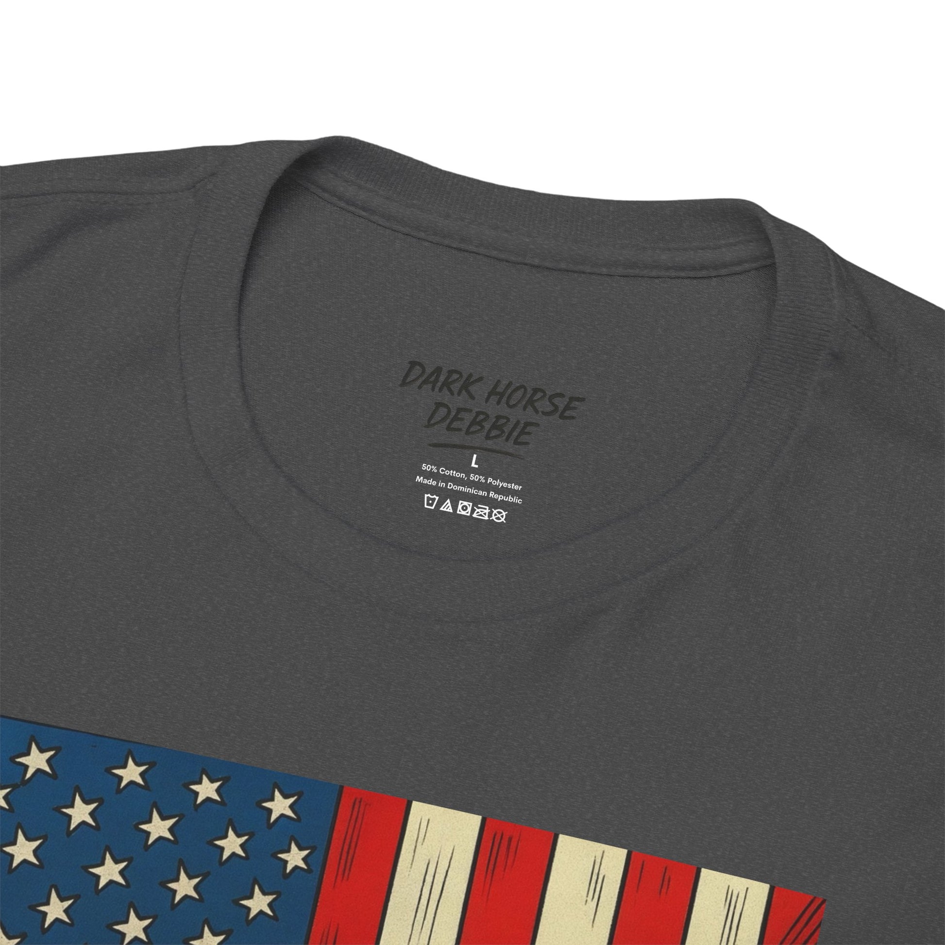 Dark Horse Debbie Patriotic Car Enthusiast Tee - Perfect for Independence Day, Gift for Dad, Car Show, Track Day, Summer Style