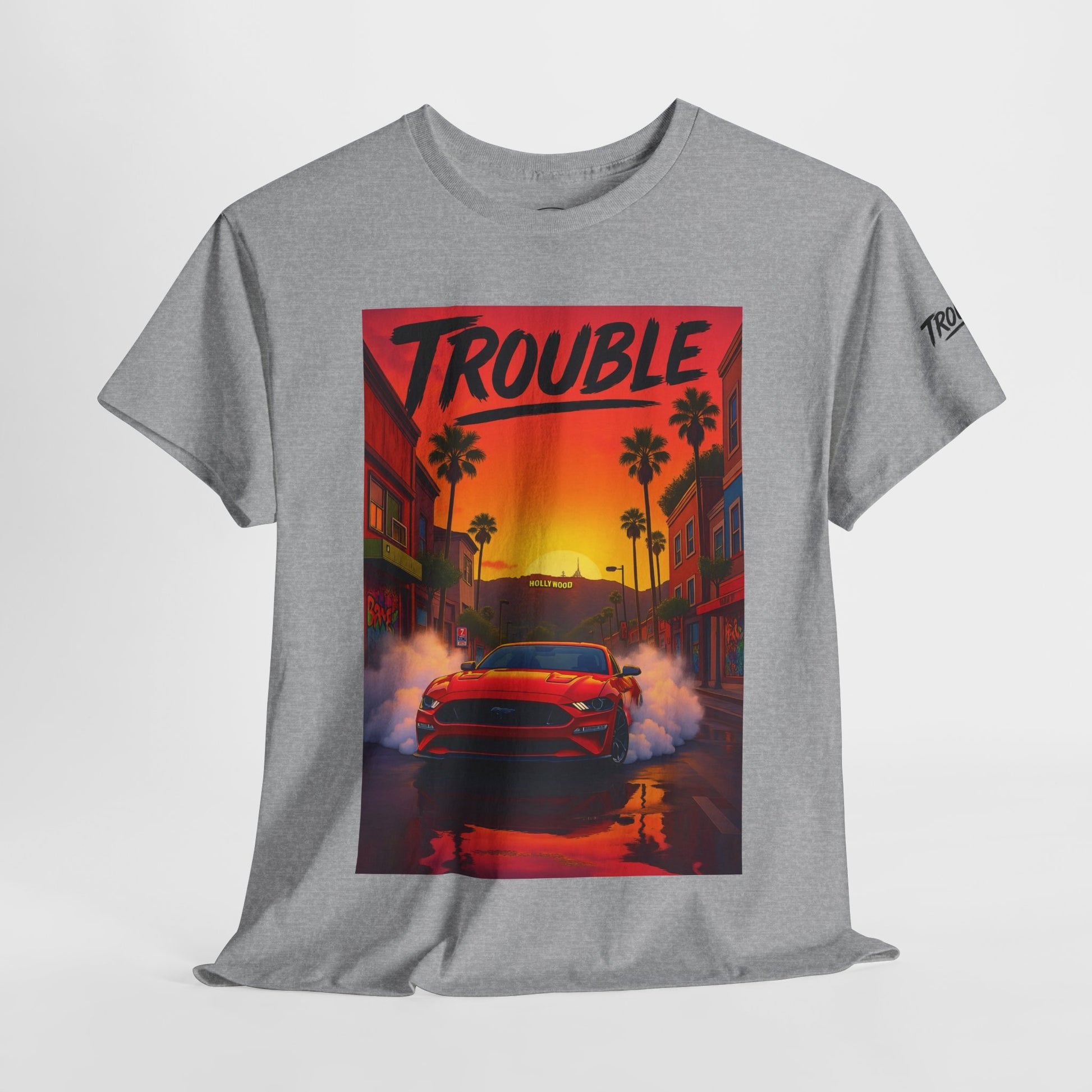 Trouble Retro Trouble Graphic Tee, Unisex Cotton T-Shirt, Cool Streetwear Shirt, Casual Summer Tee, Gift for Car Lovers