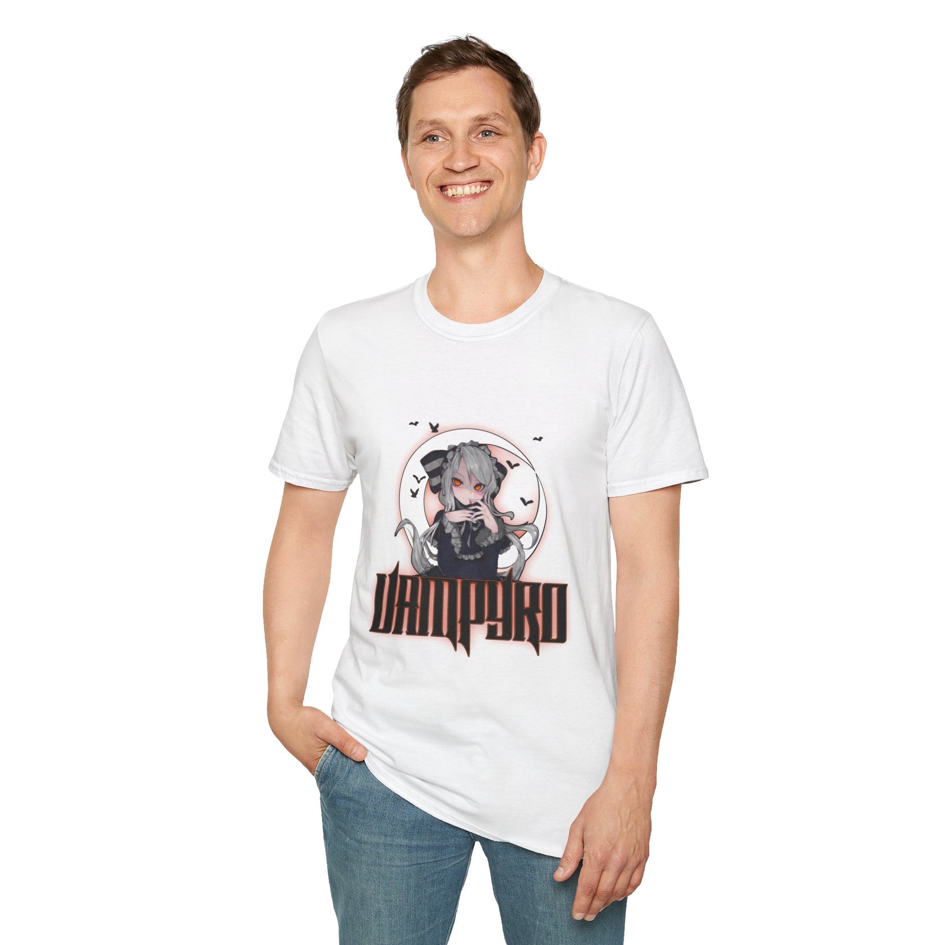 Vampire Crimson Original Graphic T-Shirt, Unisex Tee for Cosplay, Halloween Costume, Casual Wear, Edgy Street Style, Gift for Fans