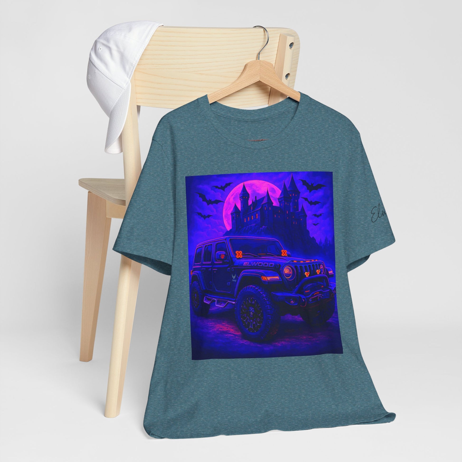 Elwood Jeep Adventure Tee - Perfect for Halloween, Road Trips, Outdoor Enthusiasts, Gift for Him or Her, Jeep Lovers, Casual Style