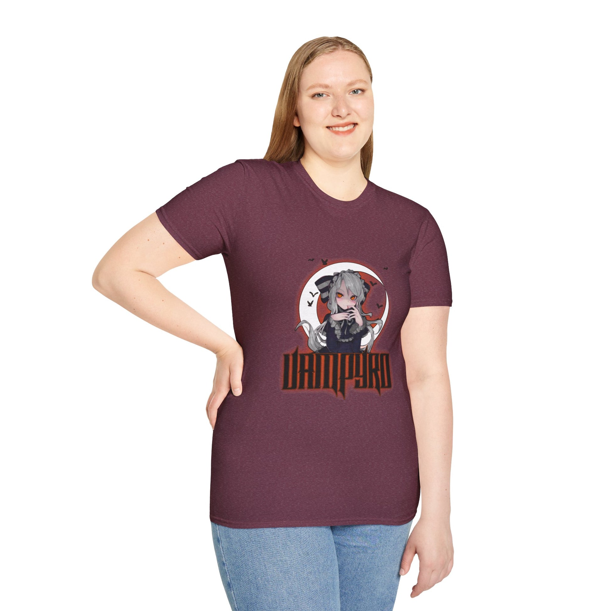Vampire Crimson Original Graphic T-Shirt, Unisex Tee for Cosplay, Halloween Costume, Casual Wear, Edgy Street Style, Gift for Fans