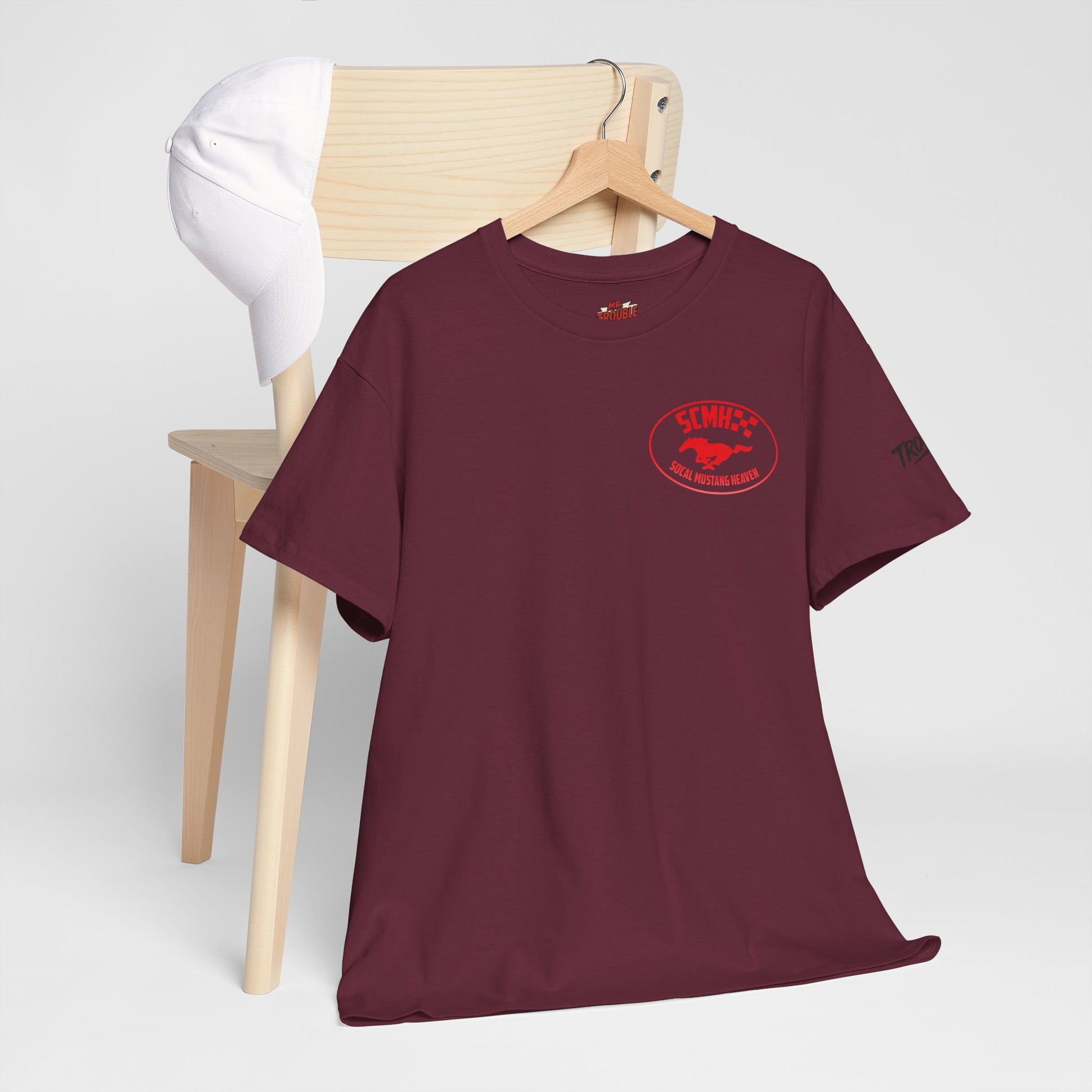 Unisex Heavy Cotton Tee with SoCal Mustang Heaven Design, Casual Tee, Gift for Car Lovers, Mustang Enthusiast Shirt, Iconic Graphic Tee