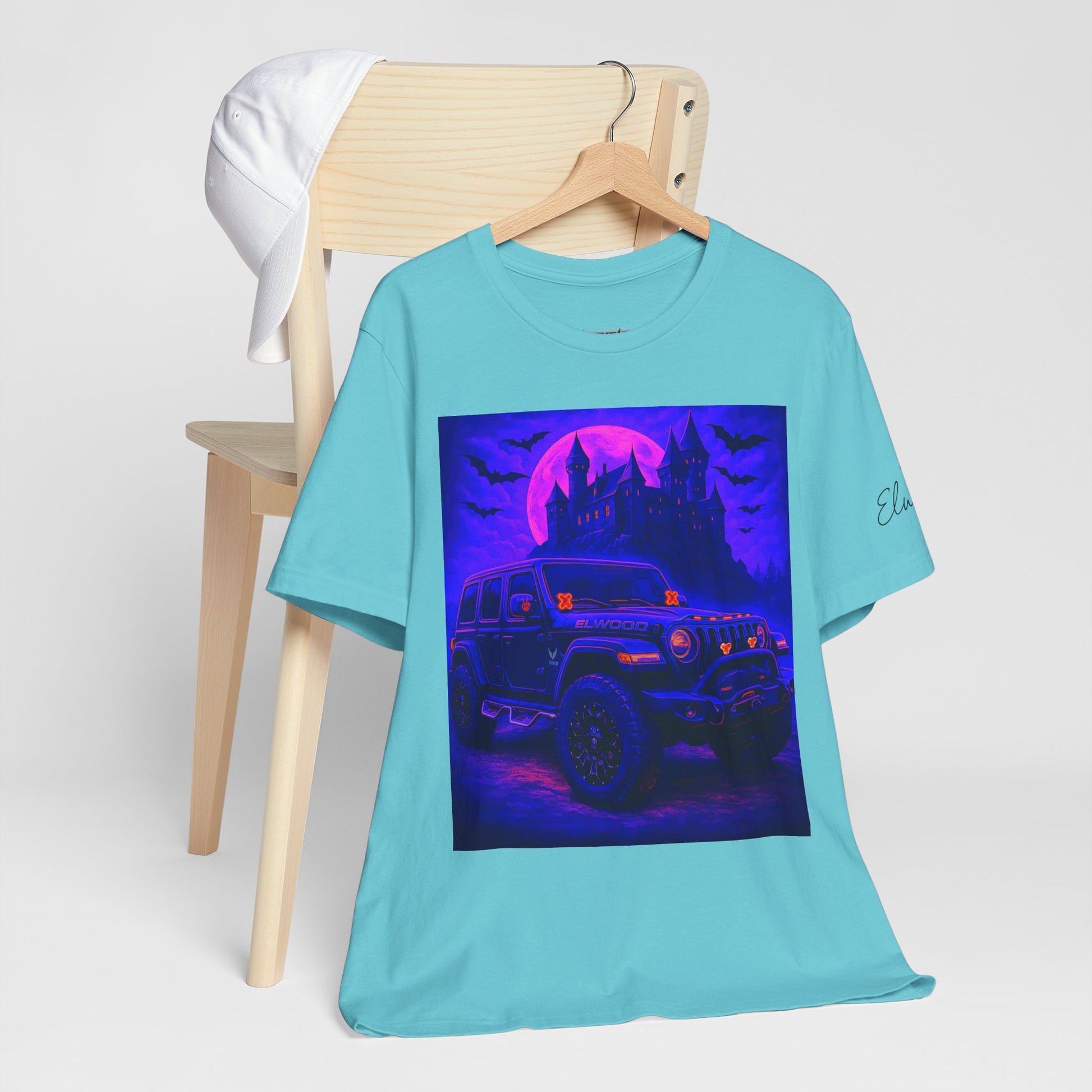 Elwood Jeep Adventure Tee - Perfect for Halloween, Road Trips, Outdoor Enthusiasts, Gift for Him or Her, Jeep Lovers, Casual Style
