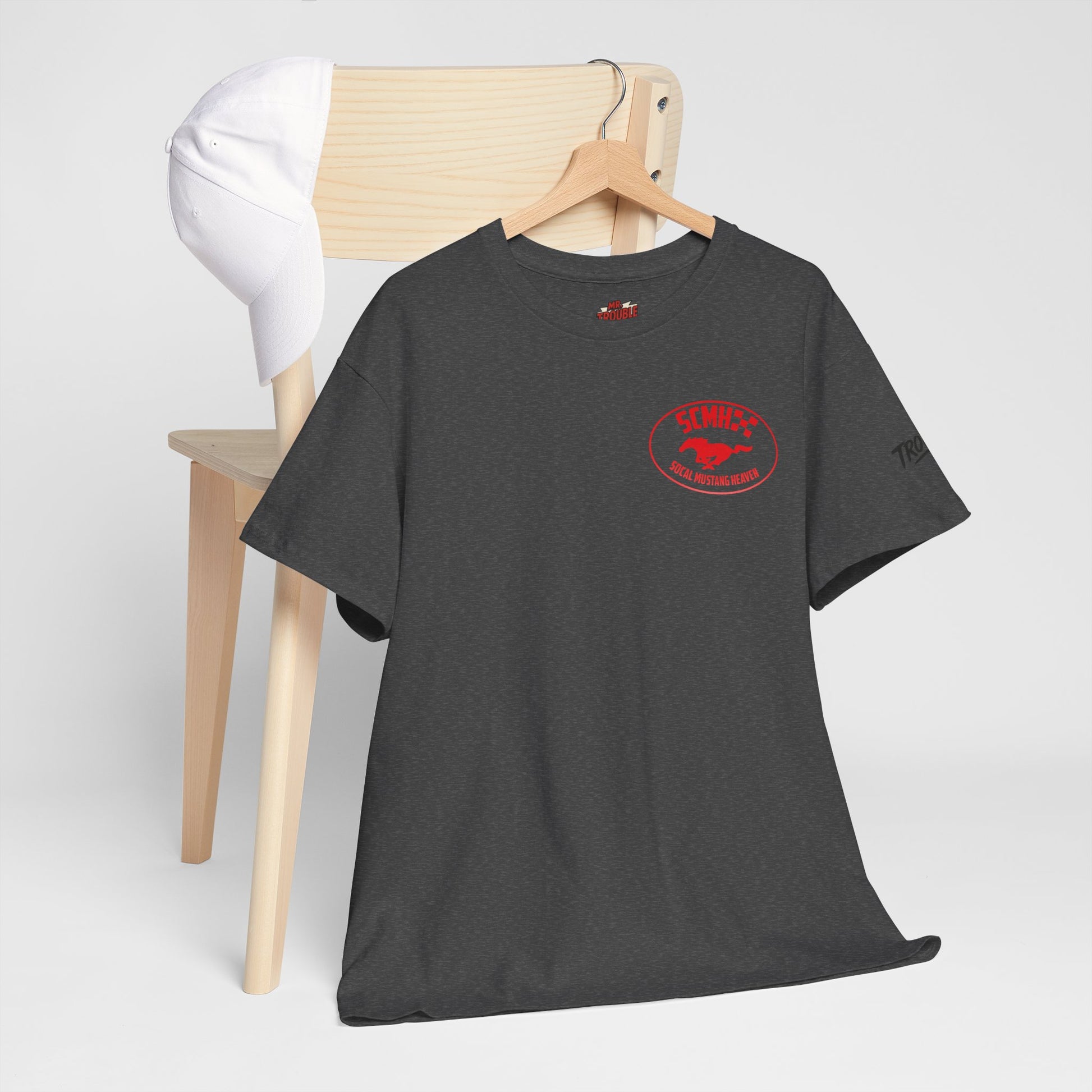 Unisex Heavy Cotton Tee with SoCal Mustang Heaven Design, Casual Tee, Gift for Car Lovers, Mustang Enthusiast Shirt, Iconic Graphic Tee