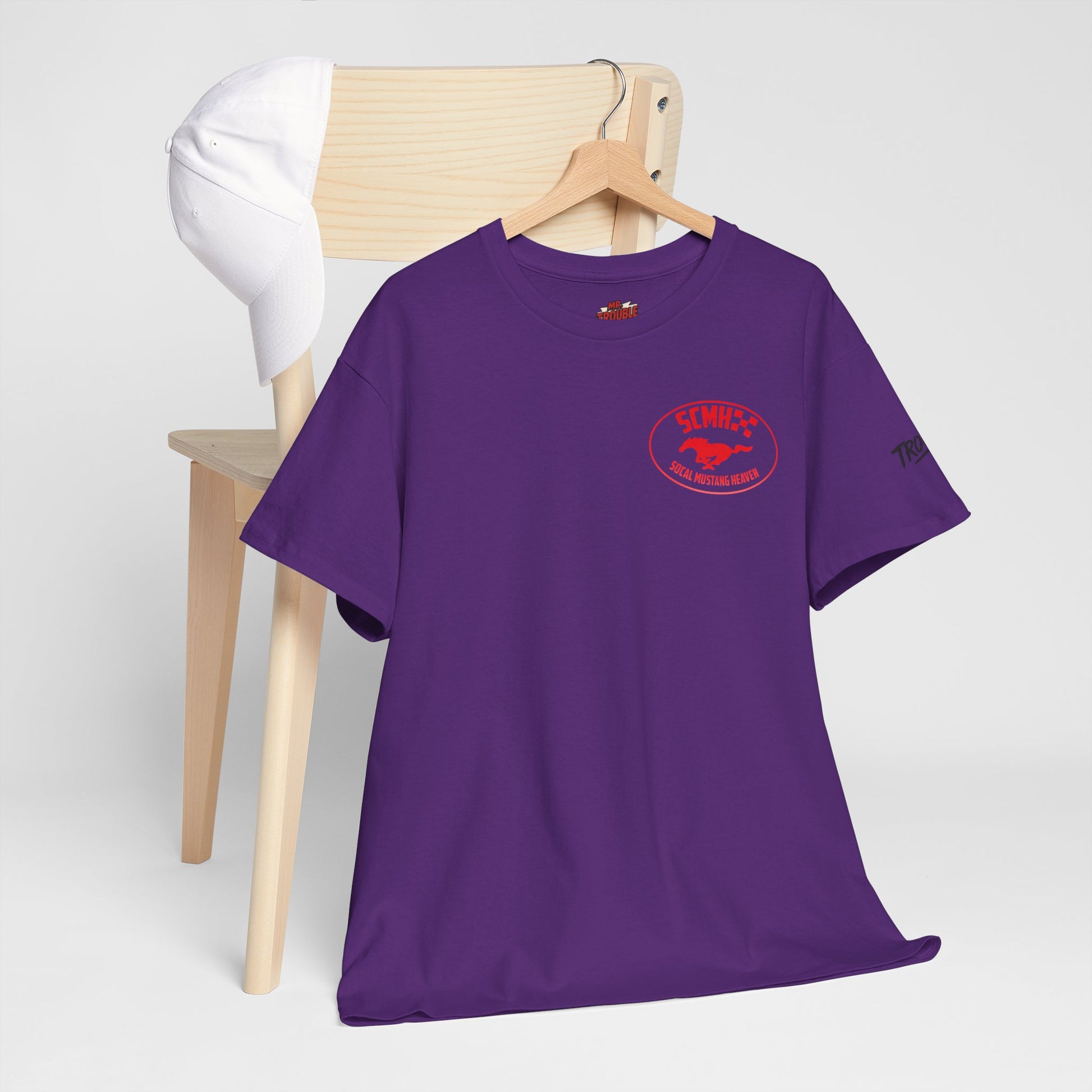 Unisex Heavy Cotton Tee with SoCal Mustang Heaven Design, Casual Tee, Gift for Car Lovers, Mustang Enthusiast Shirt, Iconic Graphic Tee