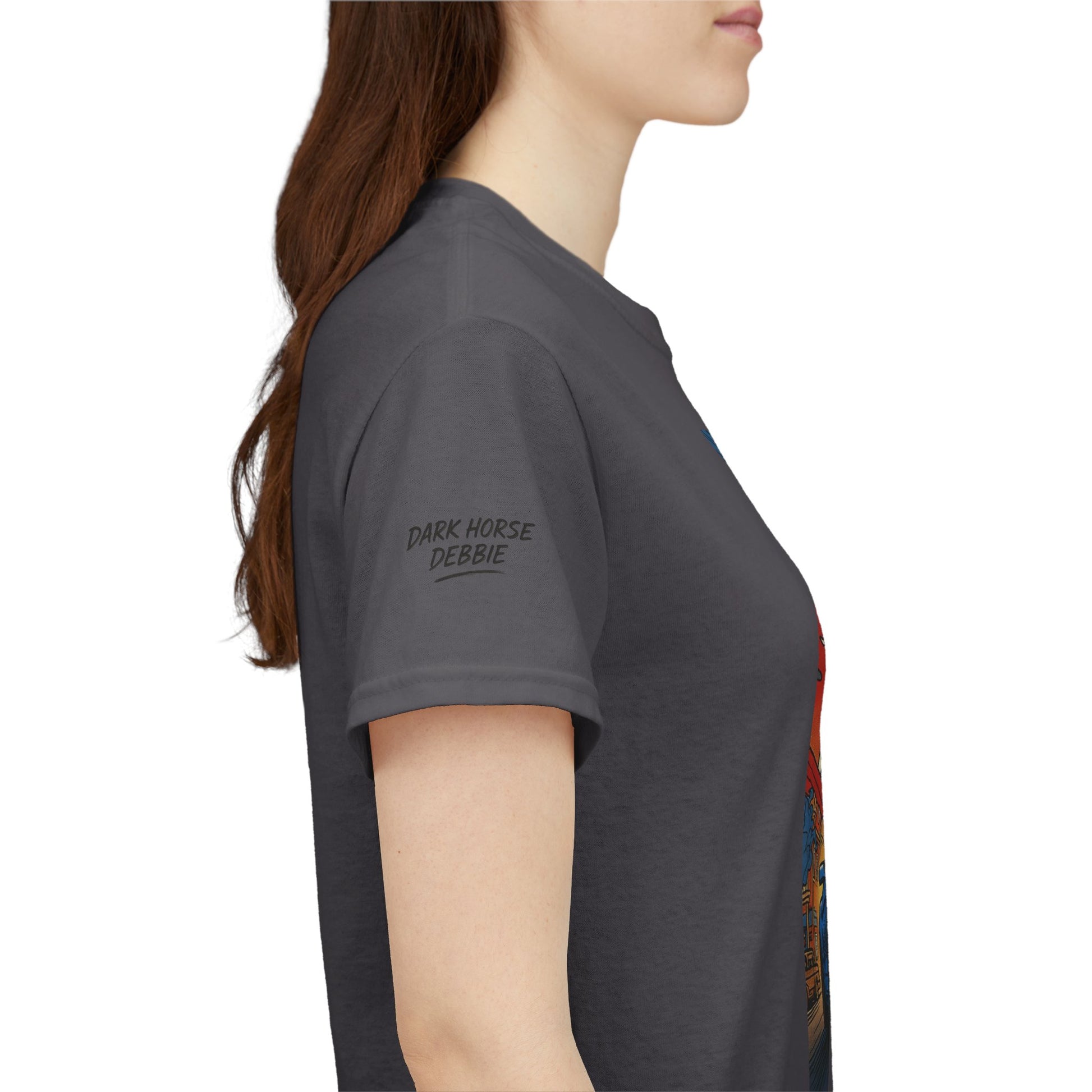 Dark Horse Debbie Patriotic Car Enthusiast Tee - Perfect for Independence Day, Gift for Dad, Car Show, Track Day, Summer Style