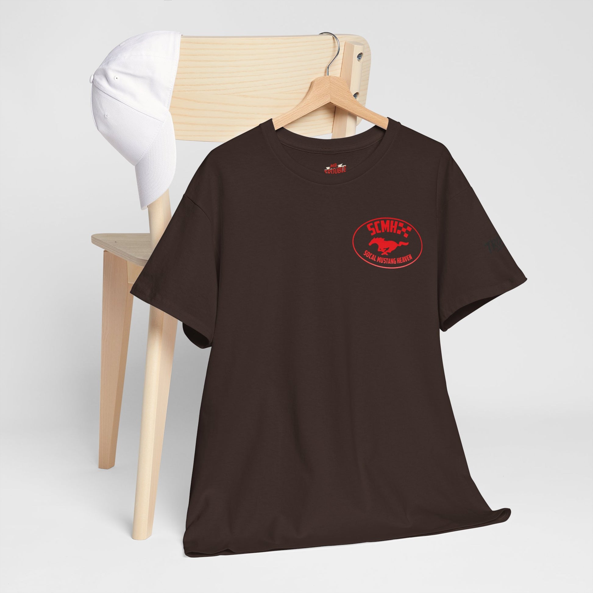Unisex Heavy Cotton Tee with SoCal Mustang Heaven Design, Casual Tee, Gift for Car Lovers, Mustang Enthusiast Shirt, Iconic Graphic Tee